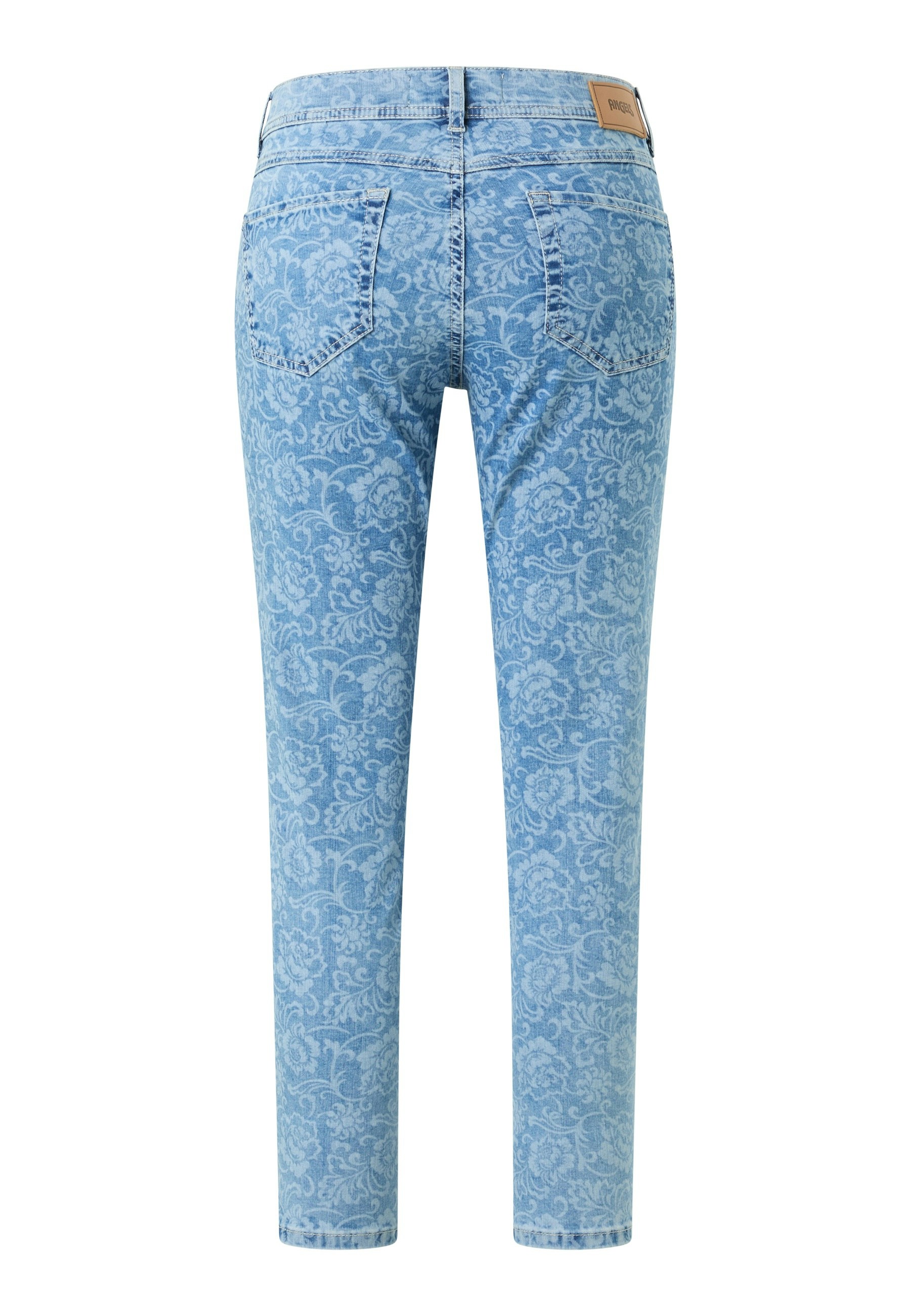 Jeans Ornella with floral pattern