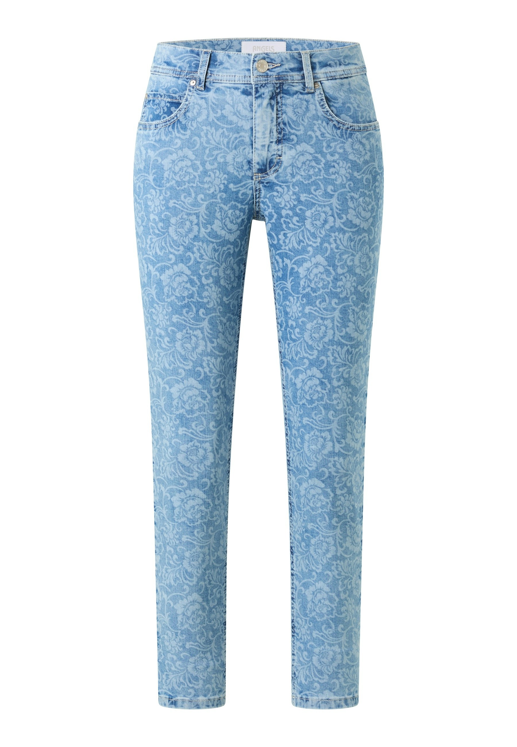 Jeans Ornella with floral pattern