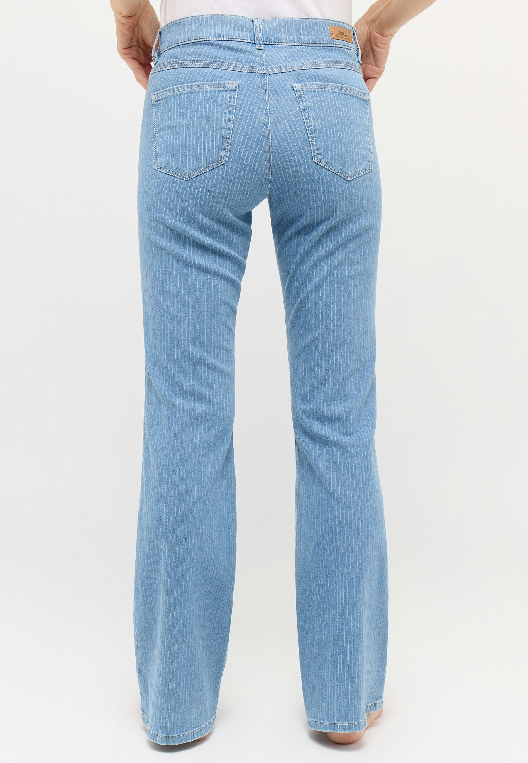 Jeans Leni Flared mit Streifen