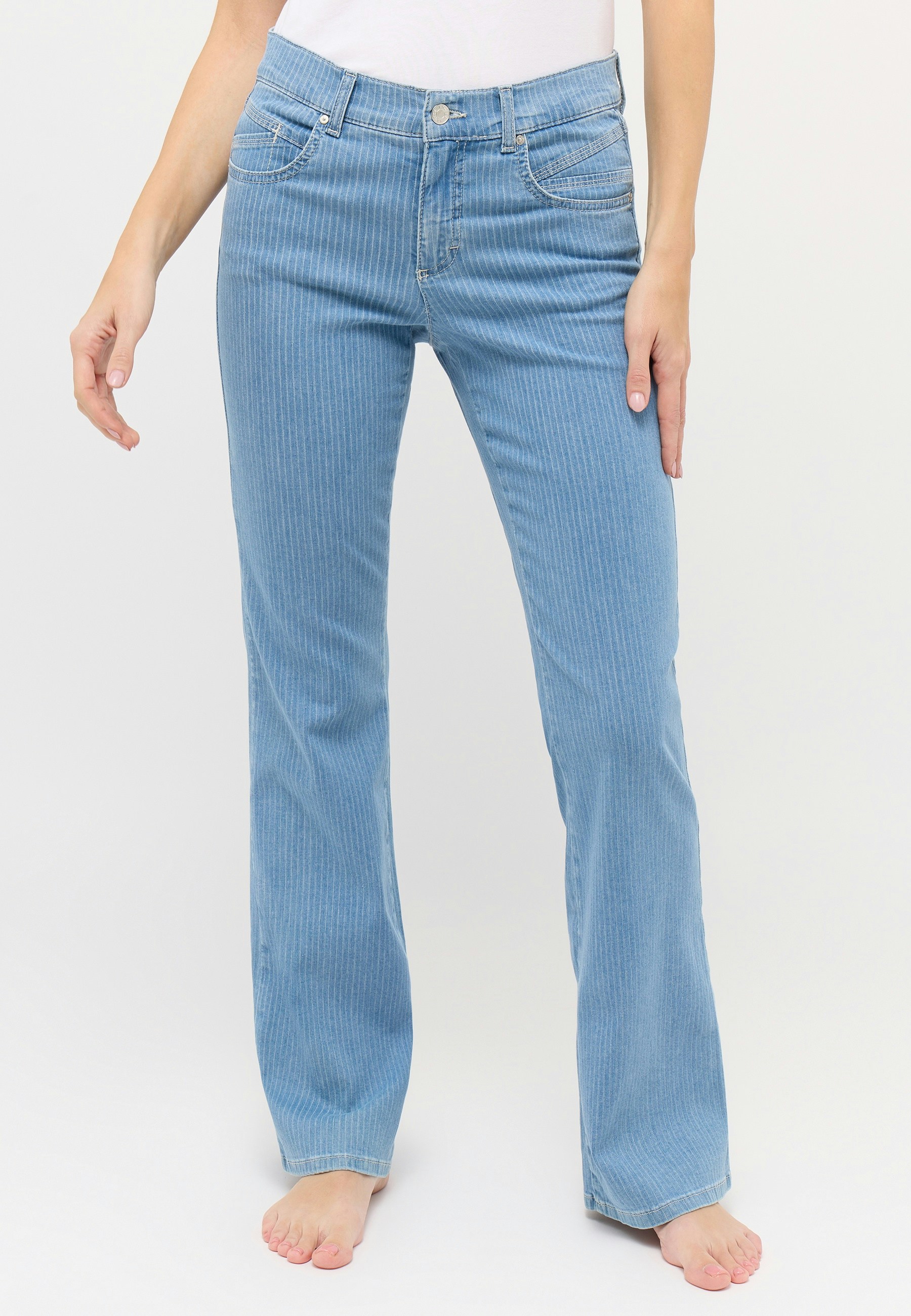 Jeans Leni Flared mit Streifen