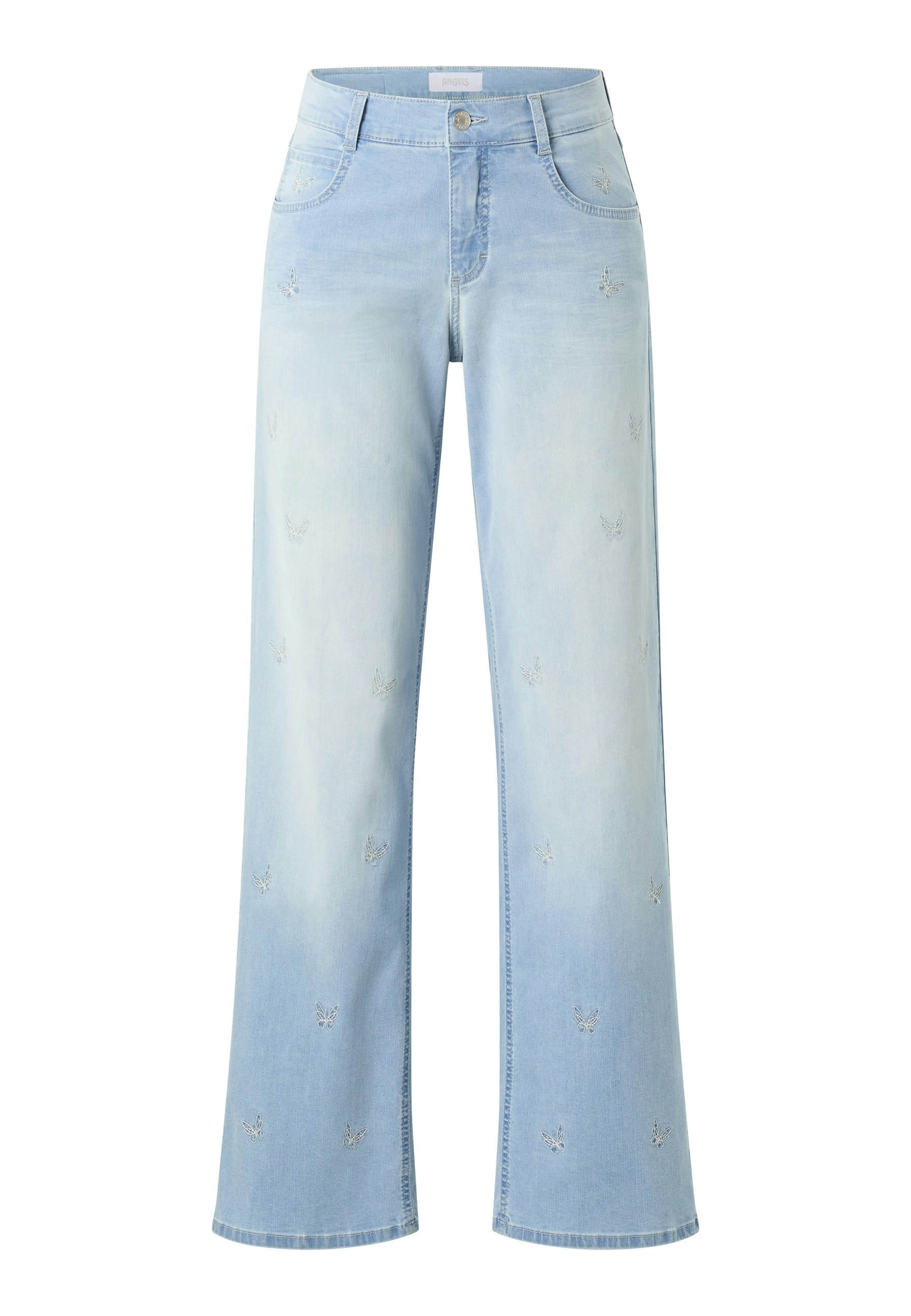 Jeans Liz mit gestickten Schmetterlingen