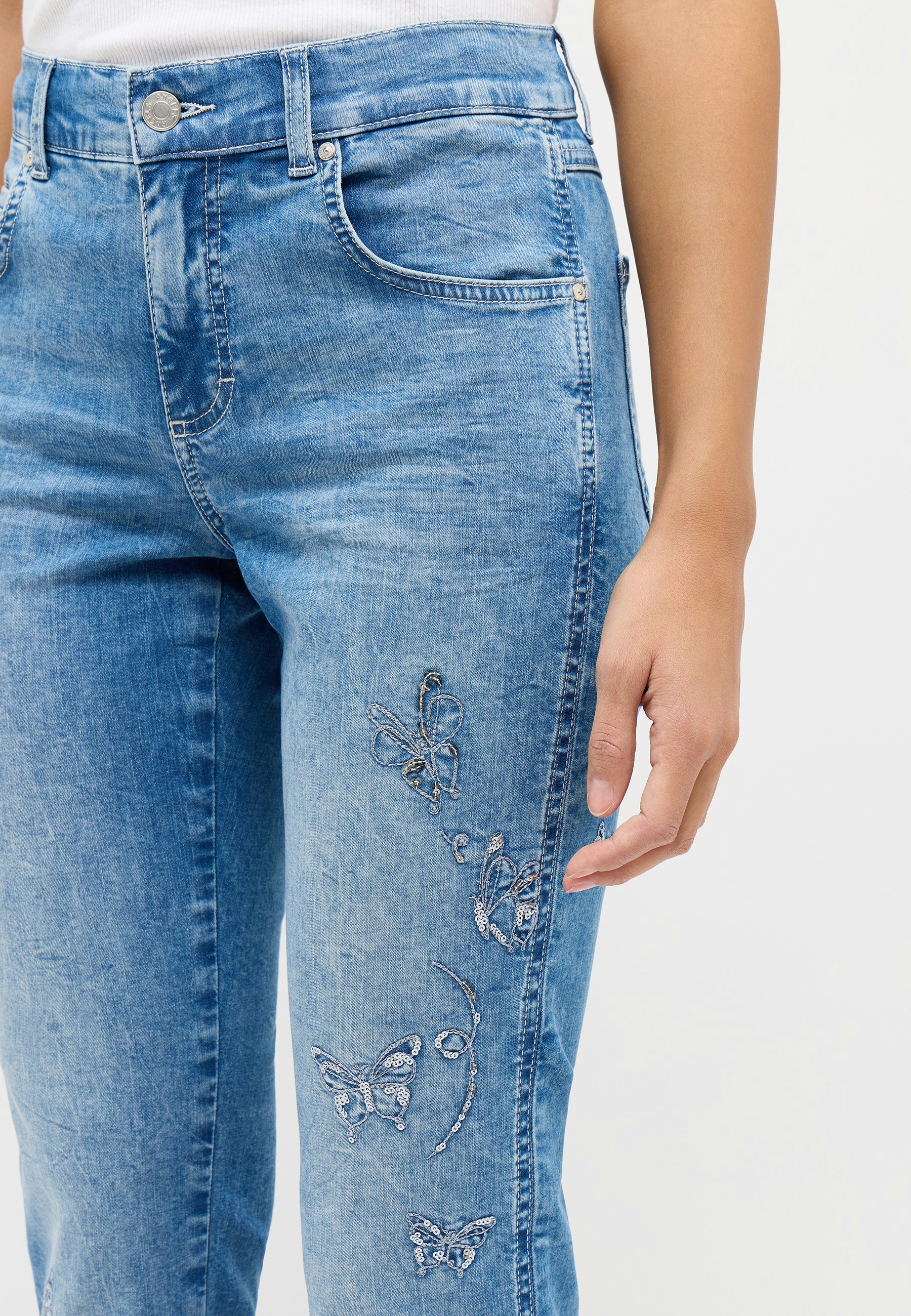 Jeans Cici with butterfly print