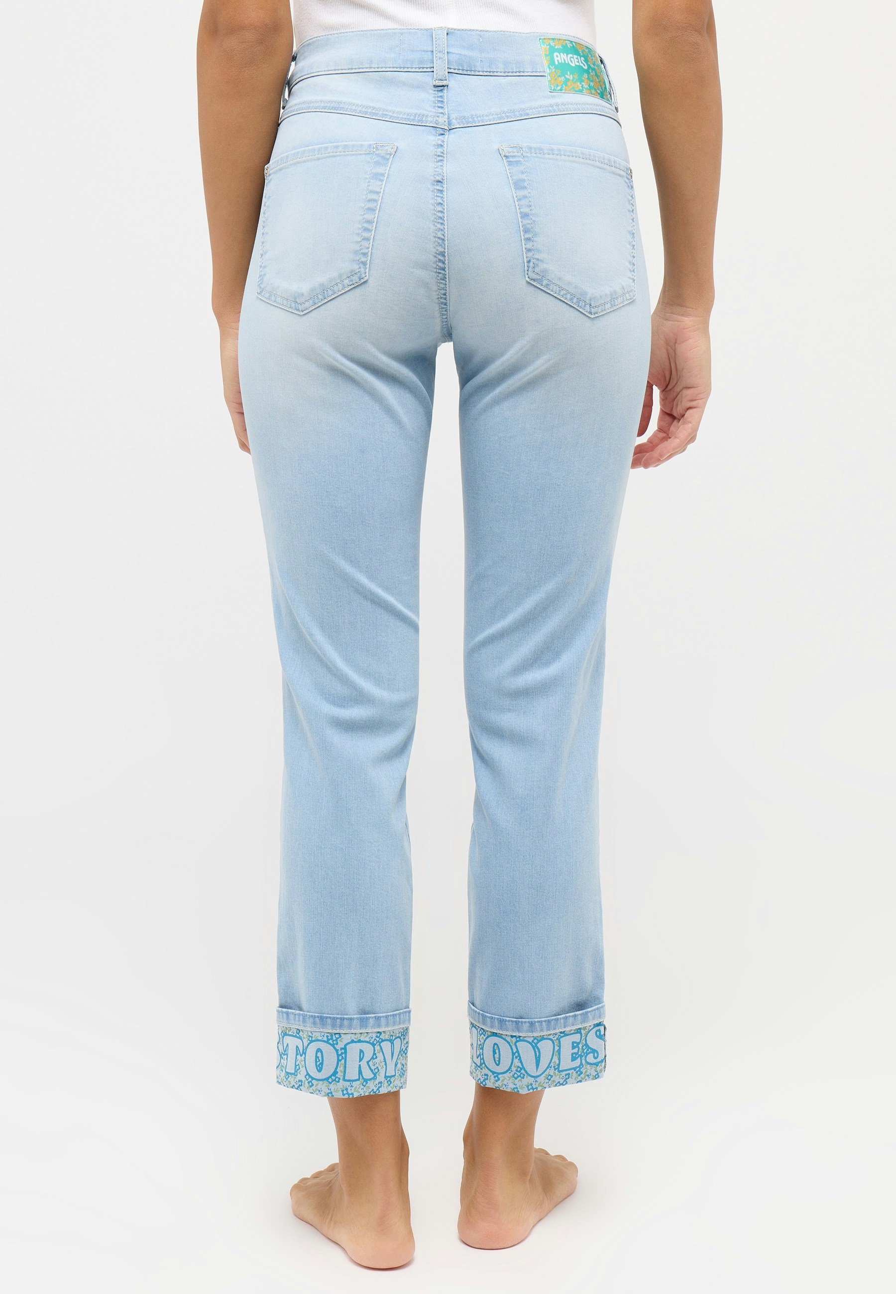 Jeans Cici Crop TU with lettering