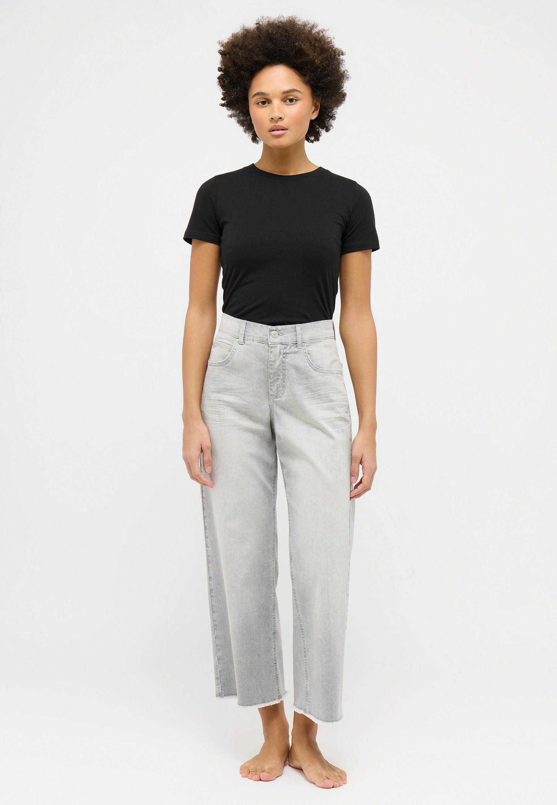 Jeans-Culotte Linn Fringe