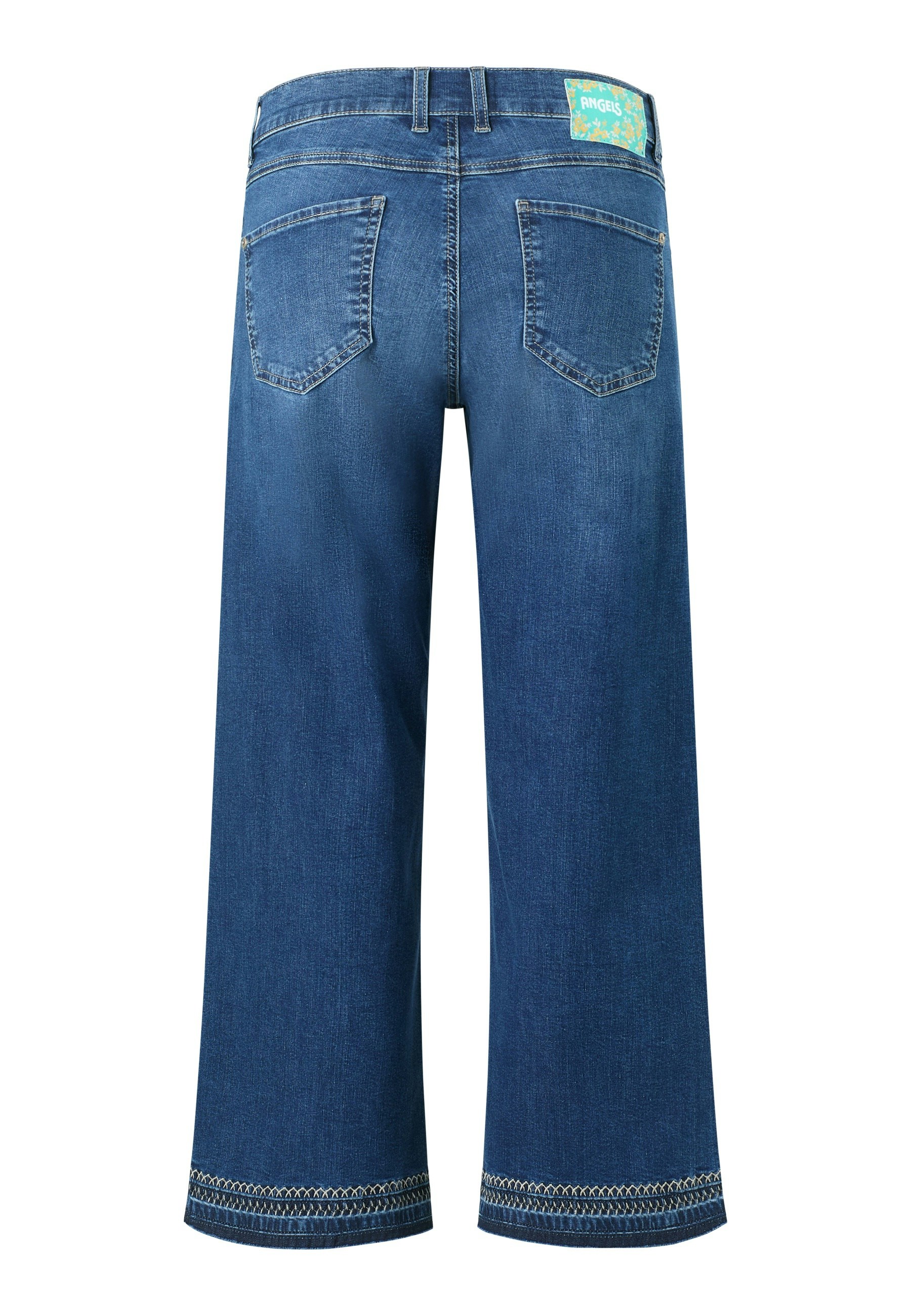 Jeans Linn Fringe with stitch pattern
