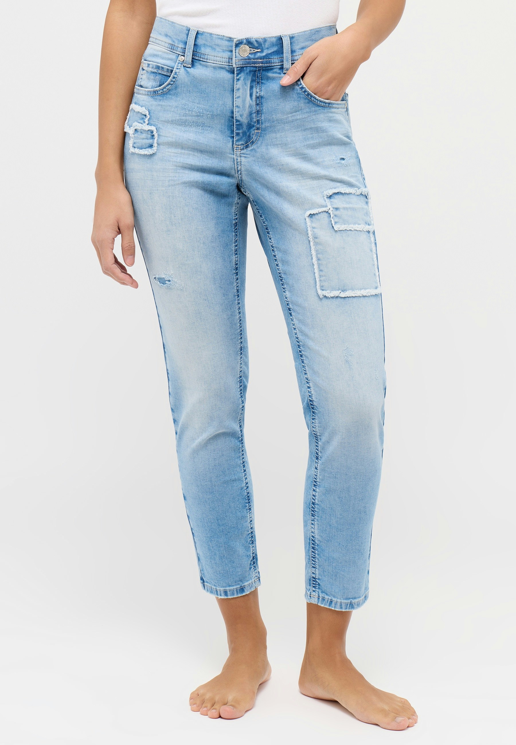 Jeans Ornella with patches