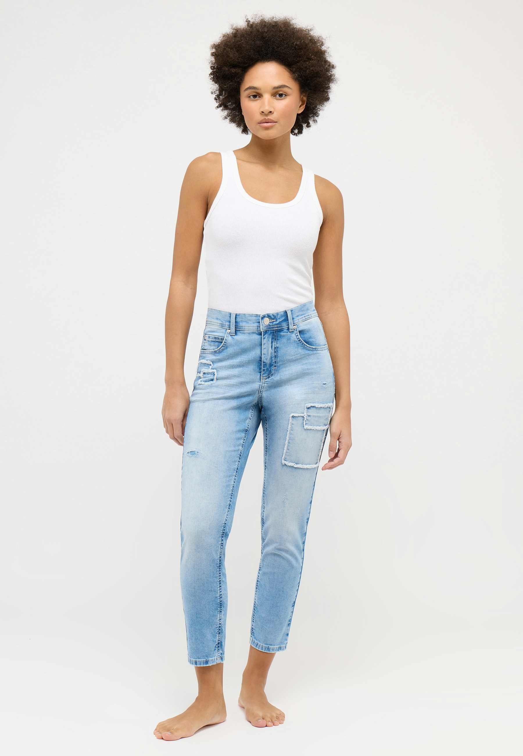 Jeans Ornella with patches