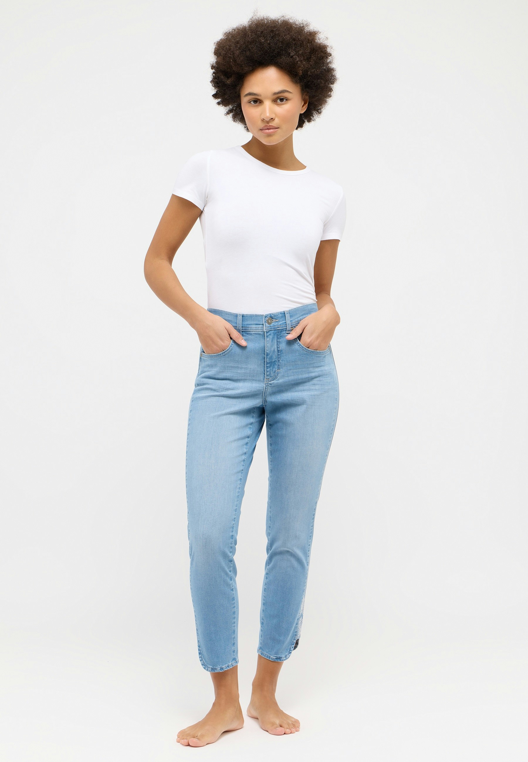 Ornella Sparkle jeans with rhinestones