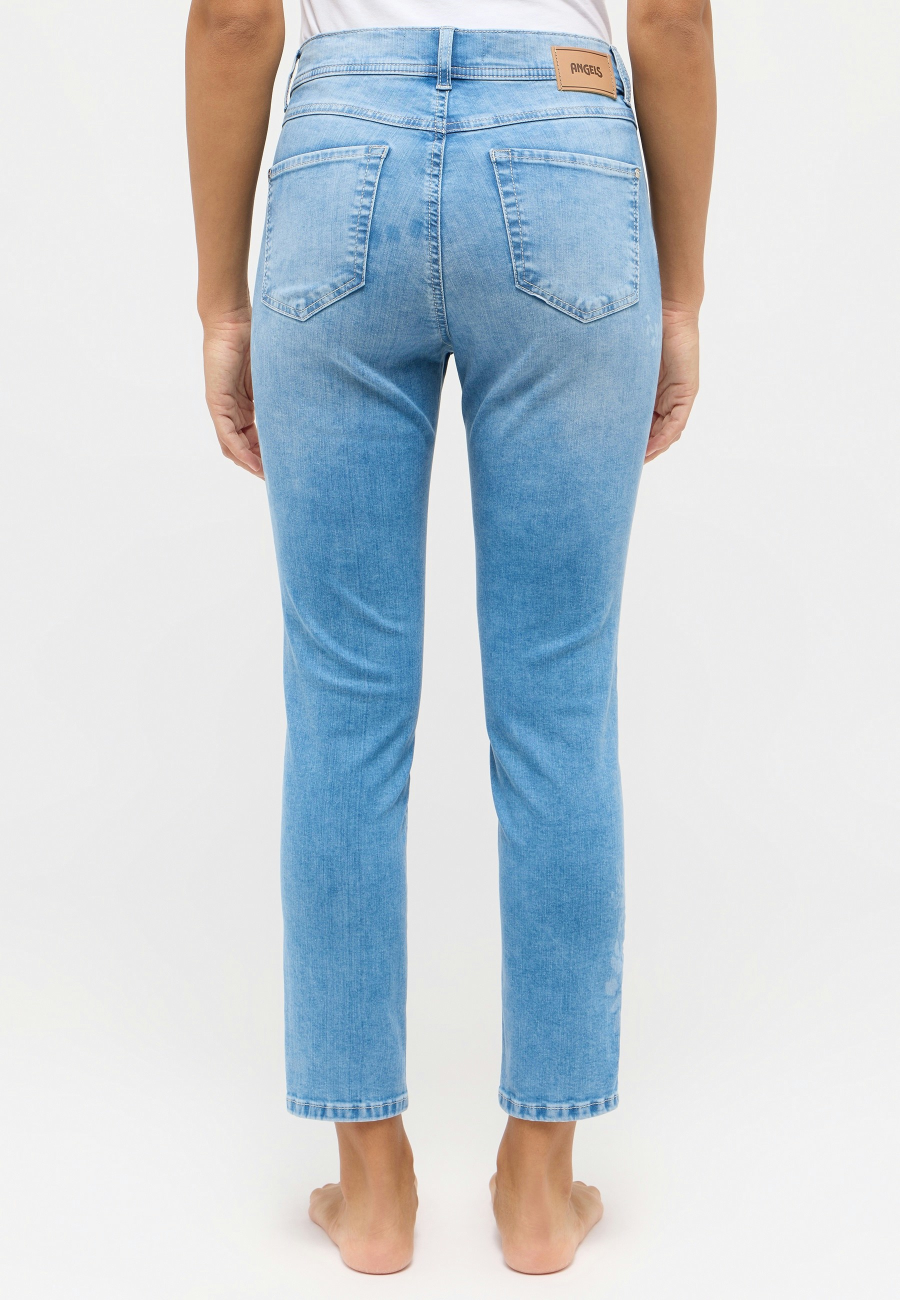 Jeans Ornella mit floralem Muster