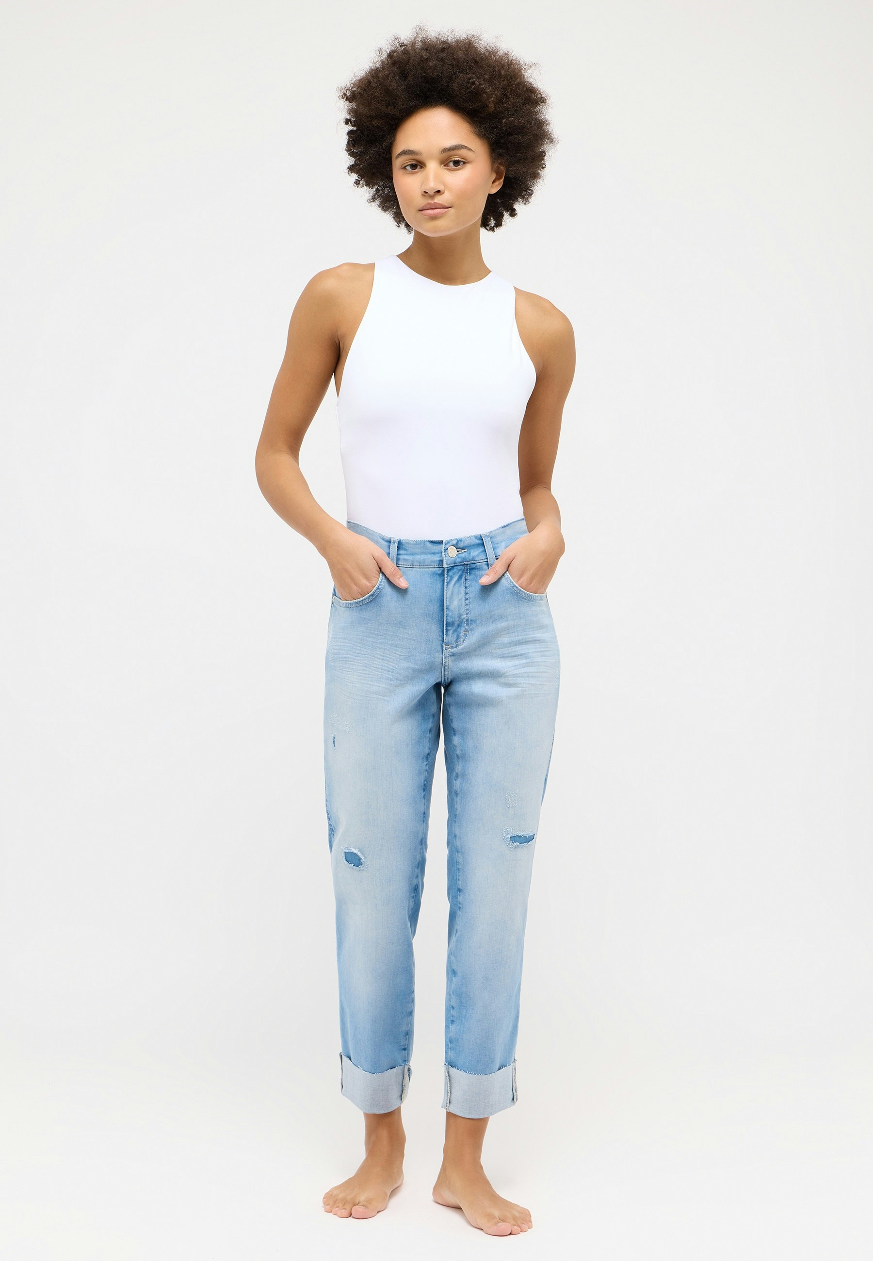 Jeans Darleen Crop TU Fringe