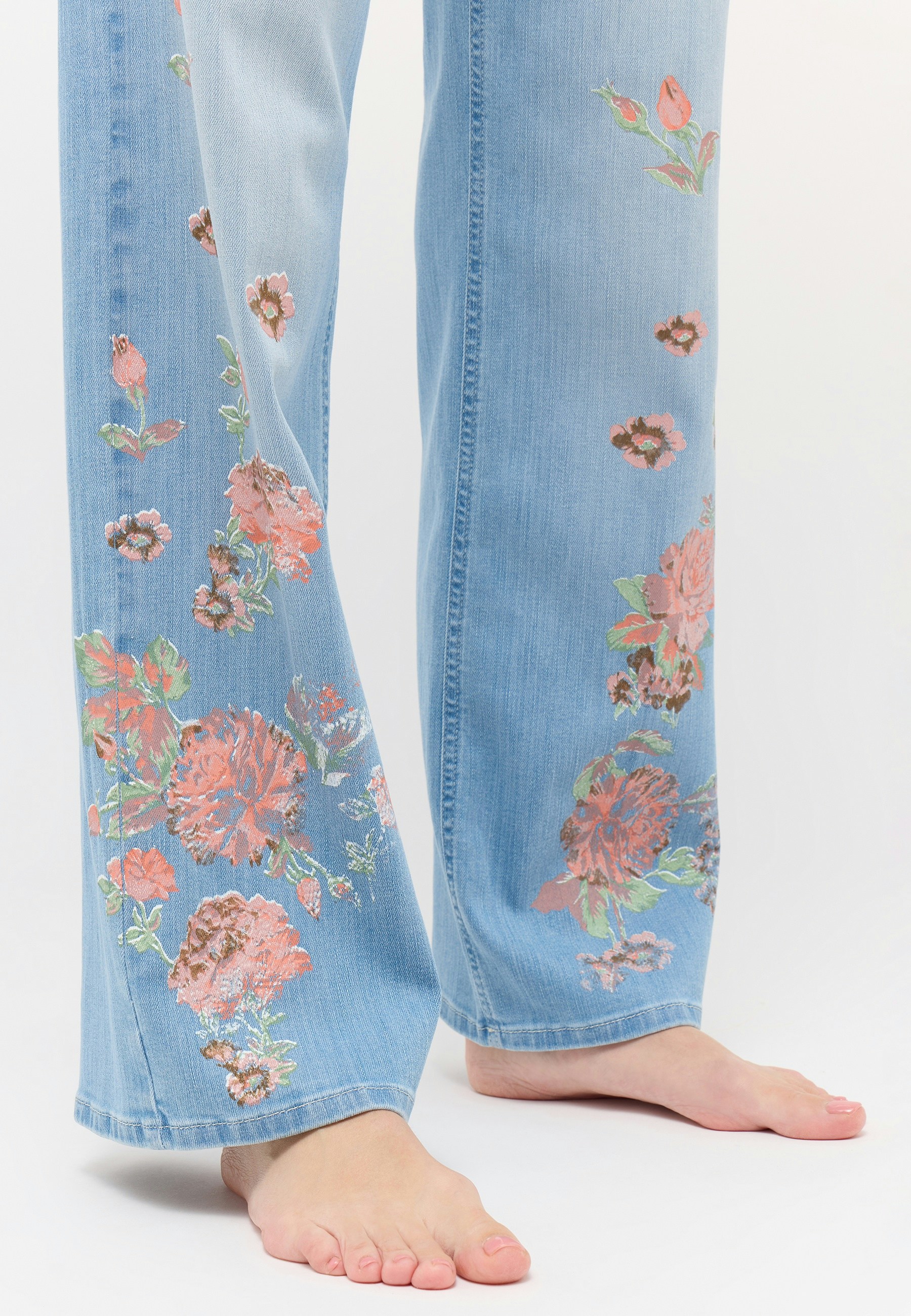 Jeans Liz with floral print