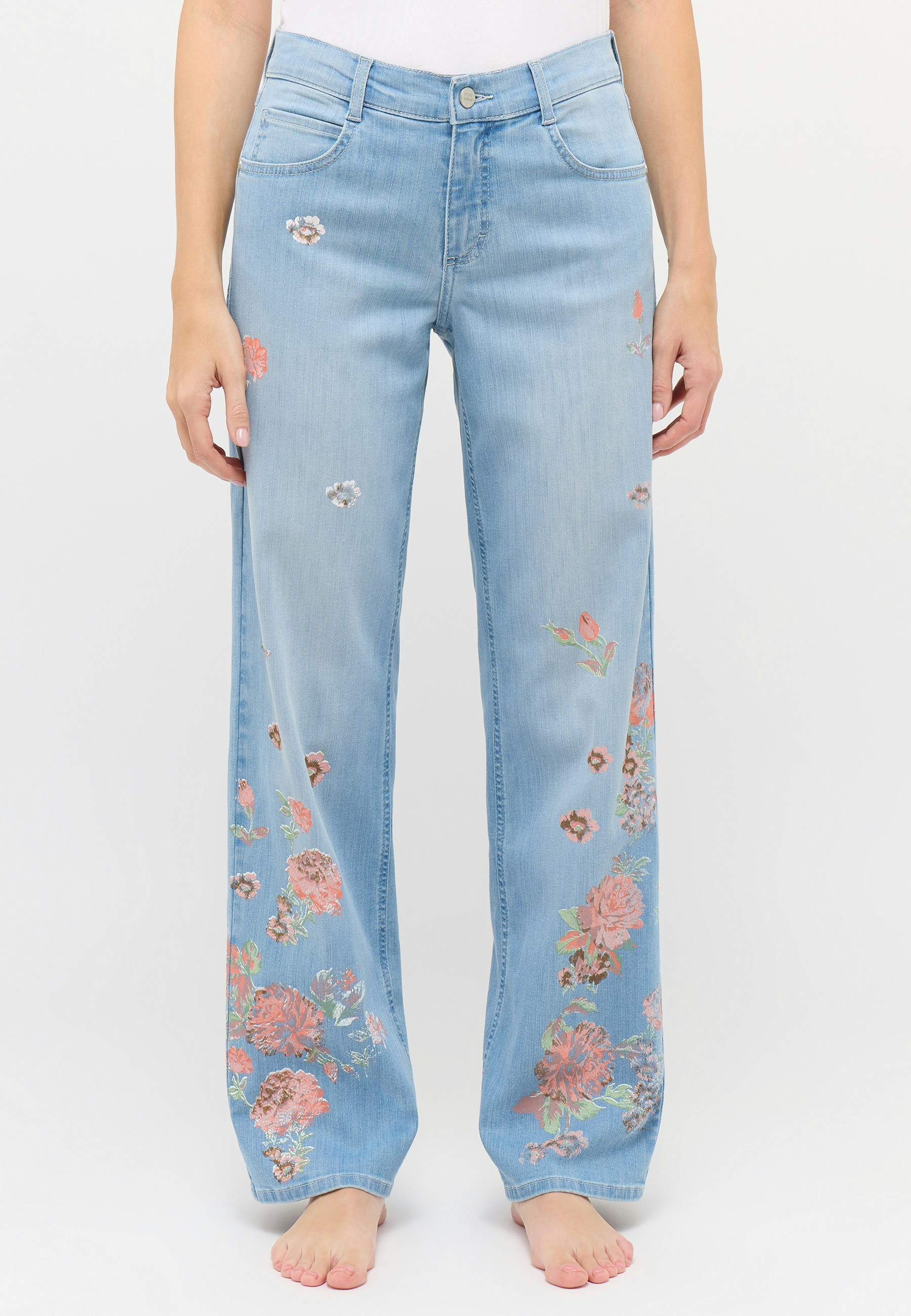 Jeans Liz with floral print