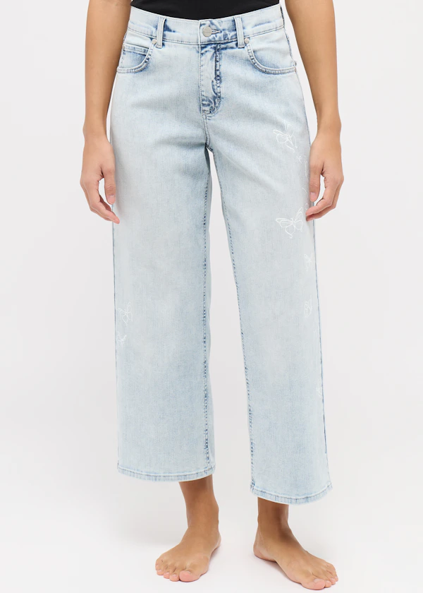 Jeans Linn mit Schmetterlingprint