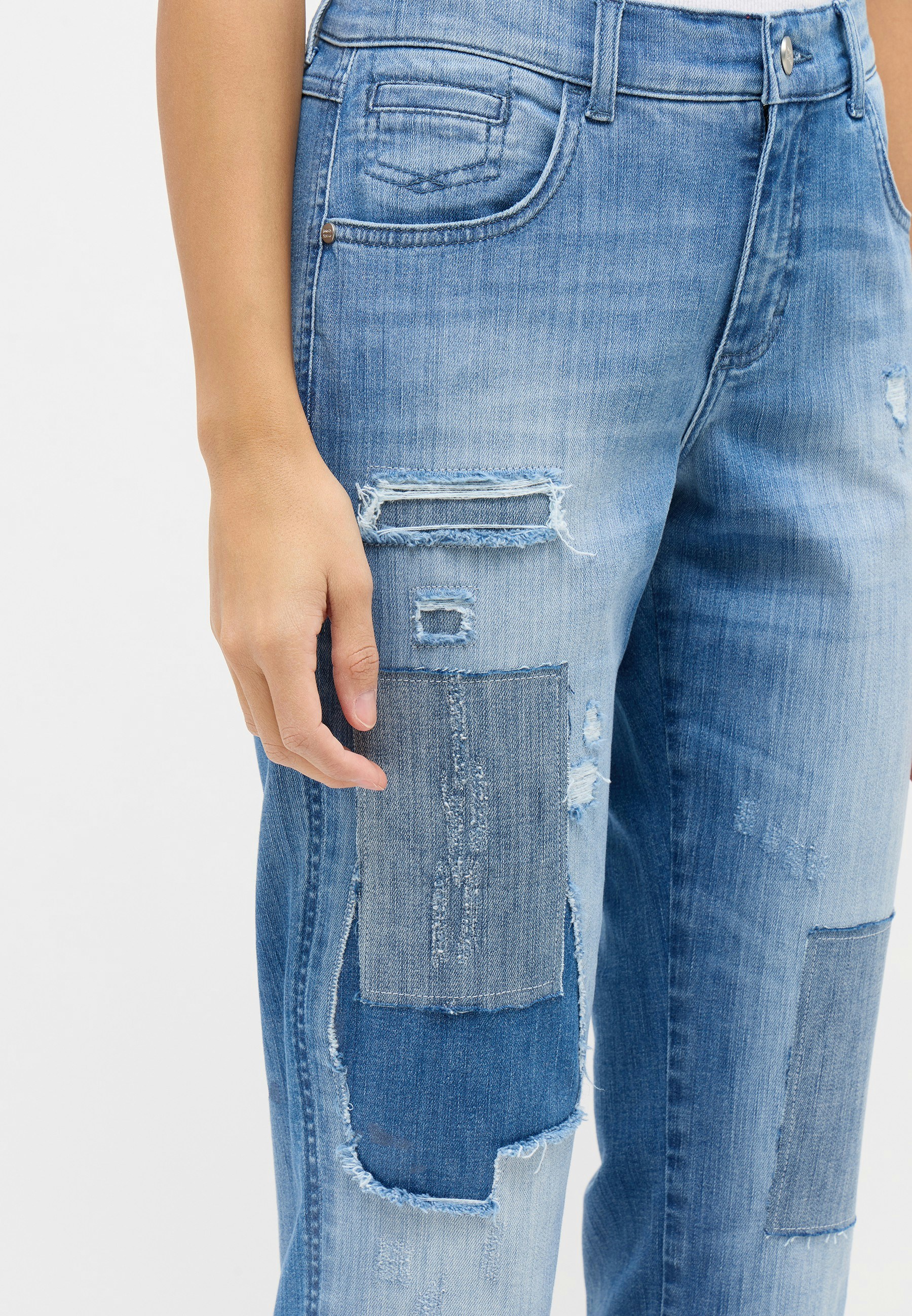 Jeans Darleen Crop TU with patches