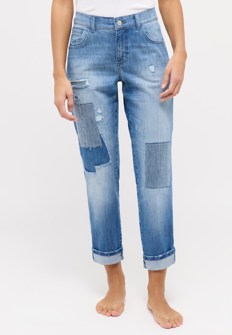 Jeans Darleen Crop TU mit Patches