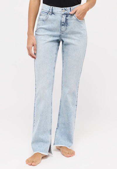 Jeans Leni Slit Fringe mit Saum-Schlitz