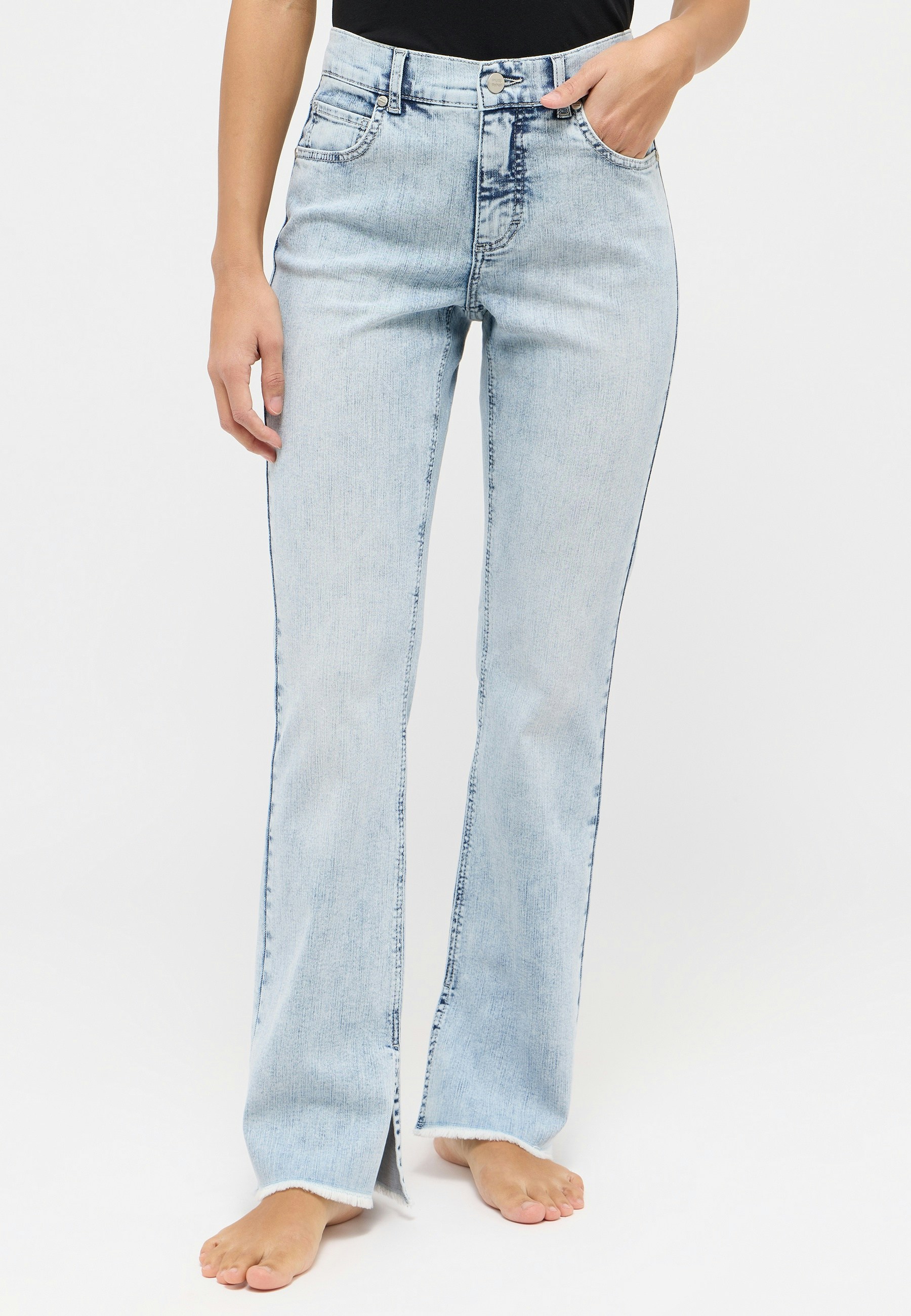 Jeans Leni Slit Fringe with hem slit