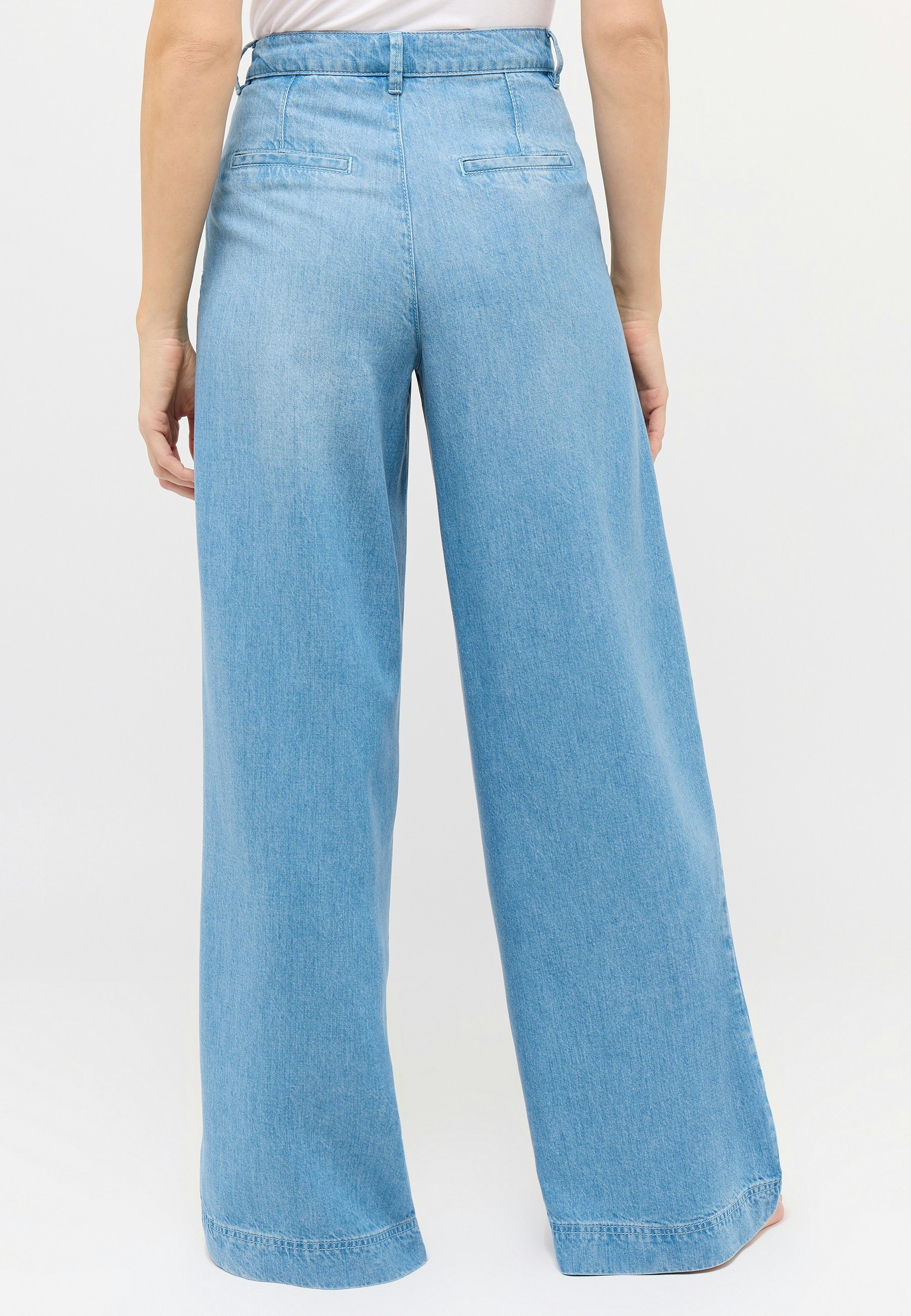 Hose Palazzo mit Used-Waschung