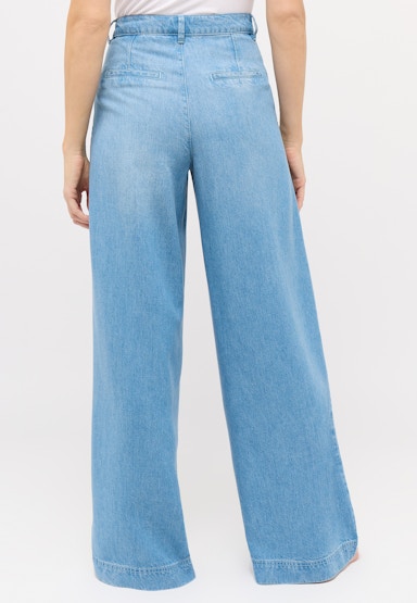 Jeans Palazzo with Used Wash