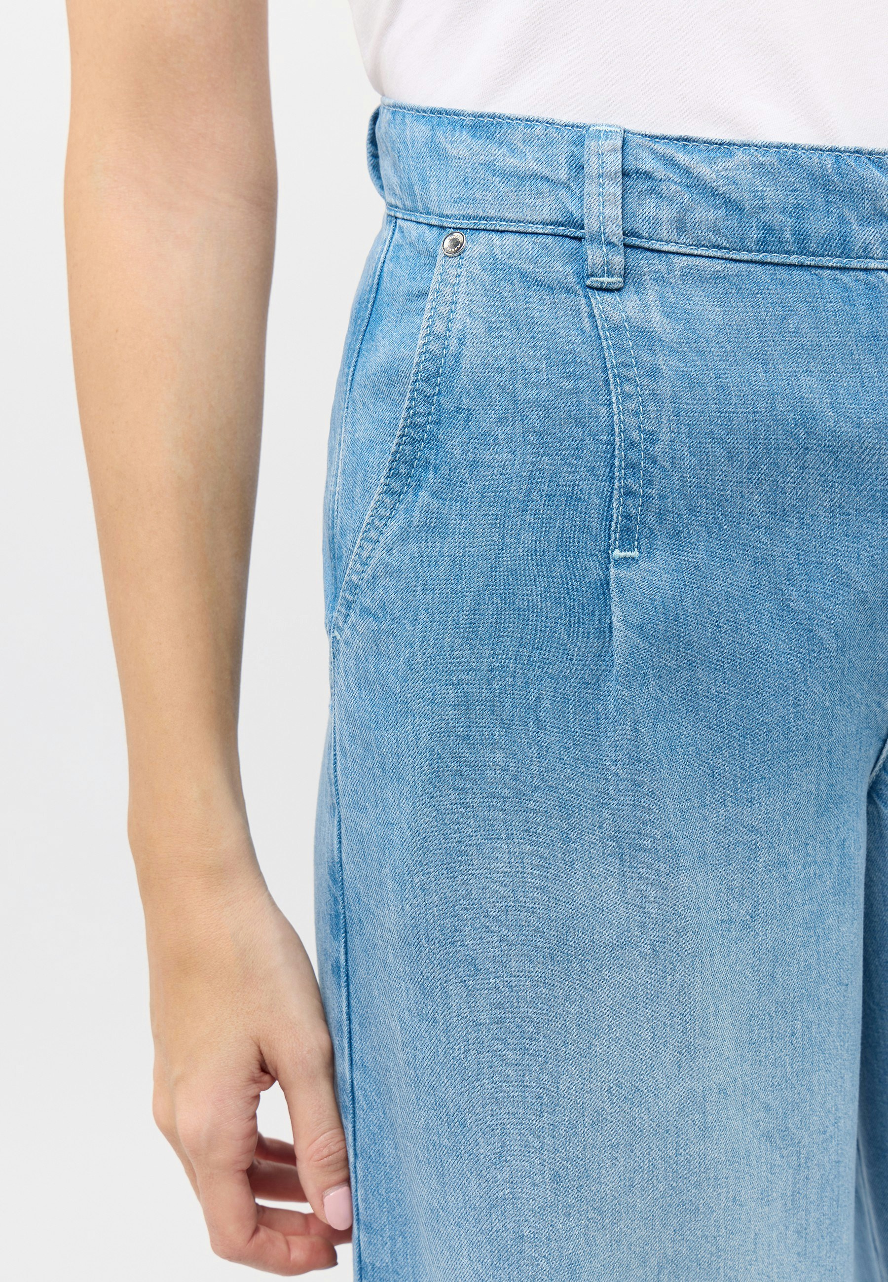 Hose Palazzo mit Used-Waschung