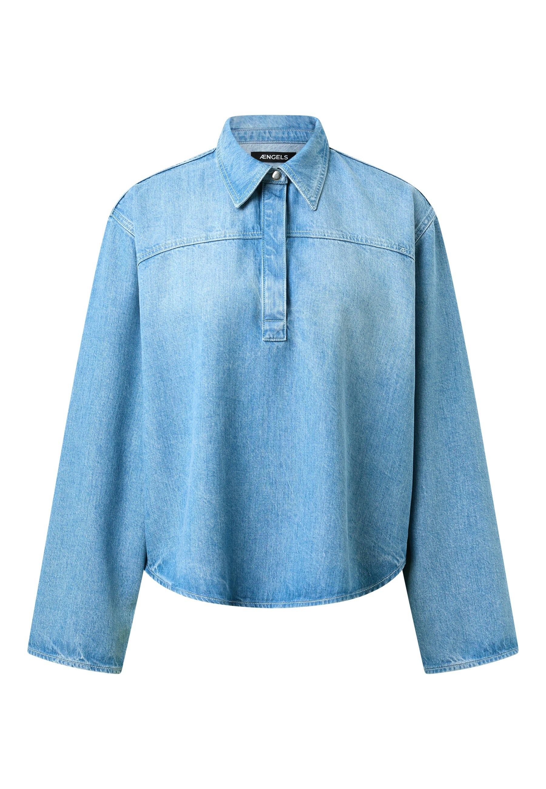 Jeans-Hemd mit Kragen