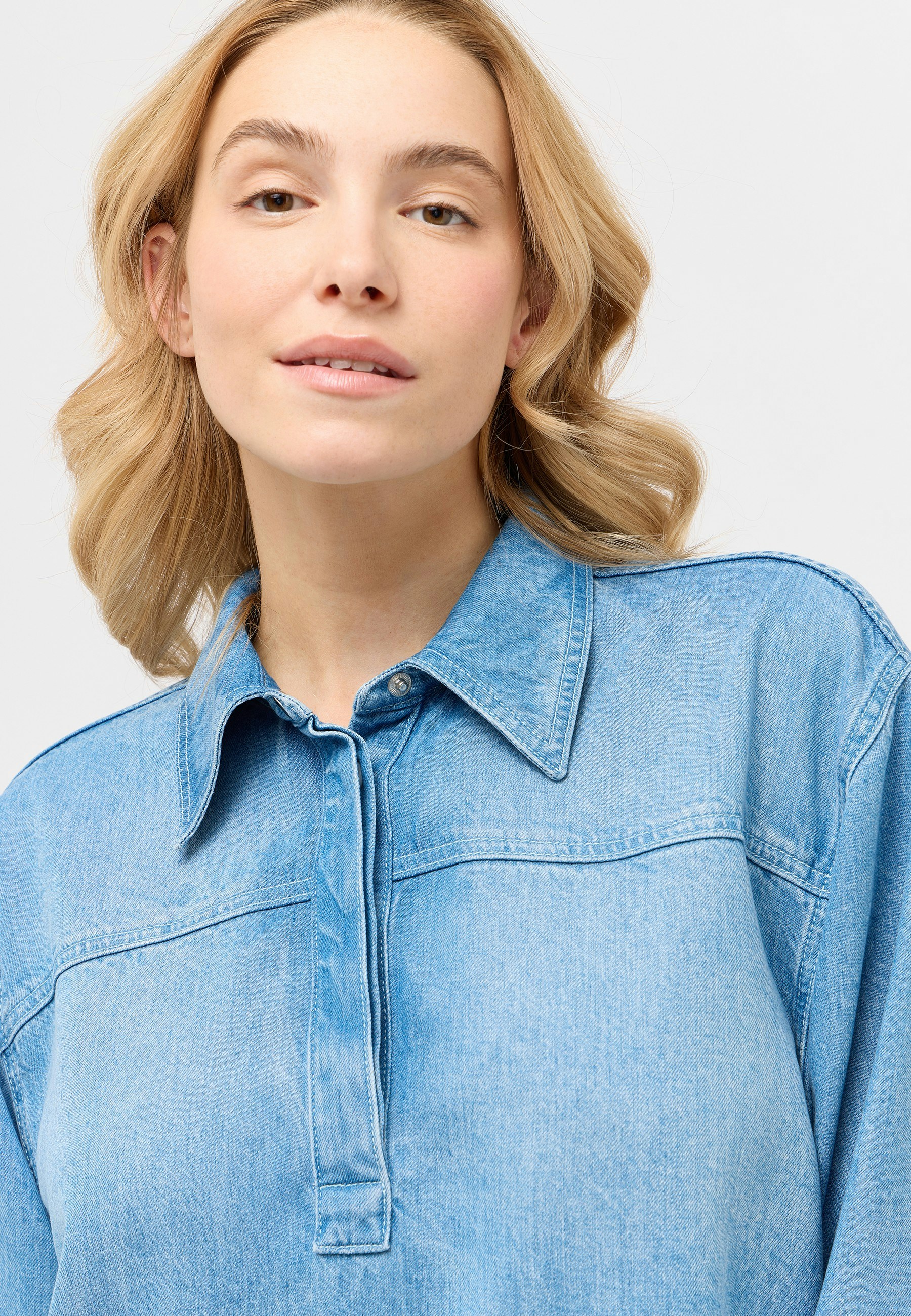 Jeans-Hemd mit Kragen