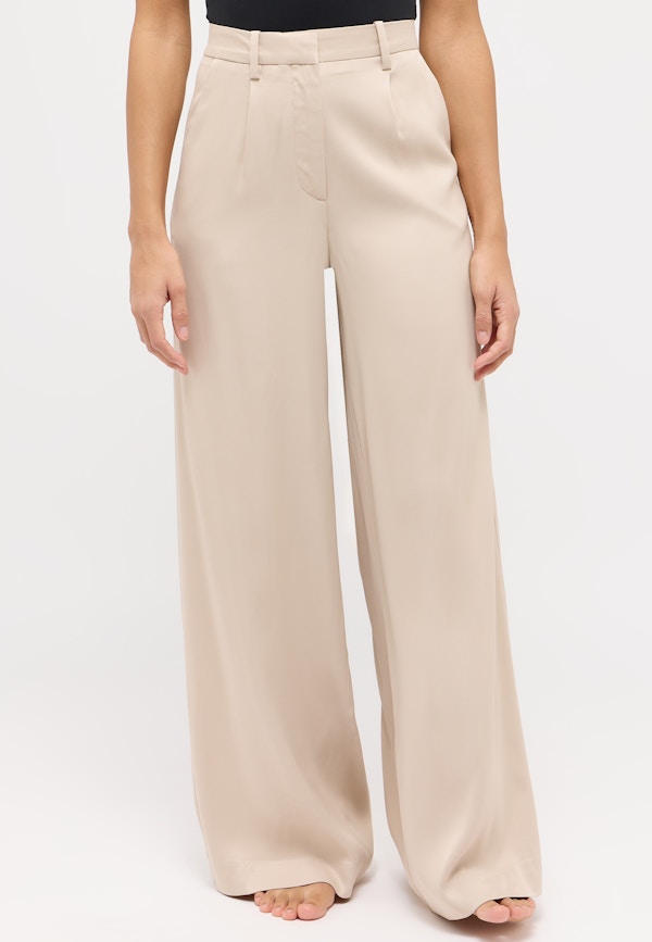 Hose Galon Palazzo mit Satin-Optik