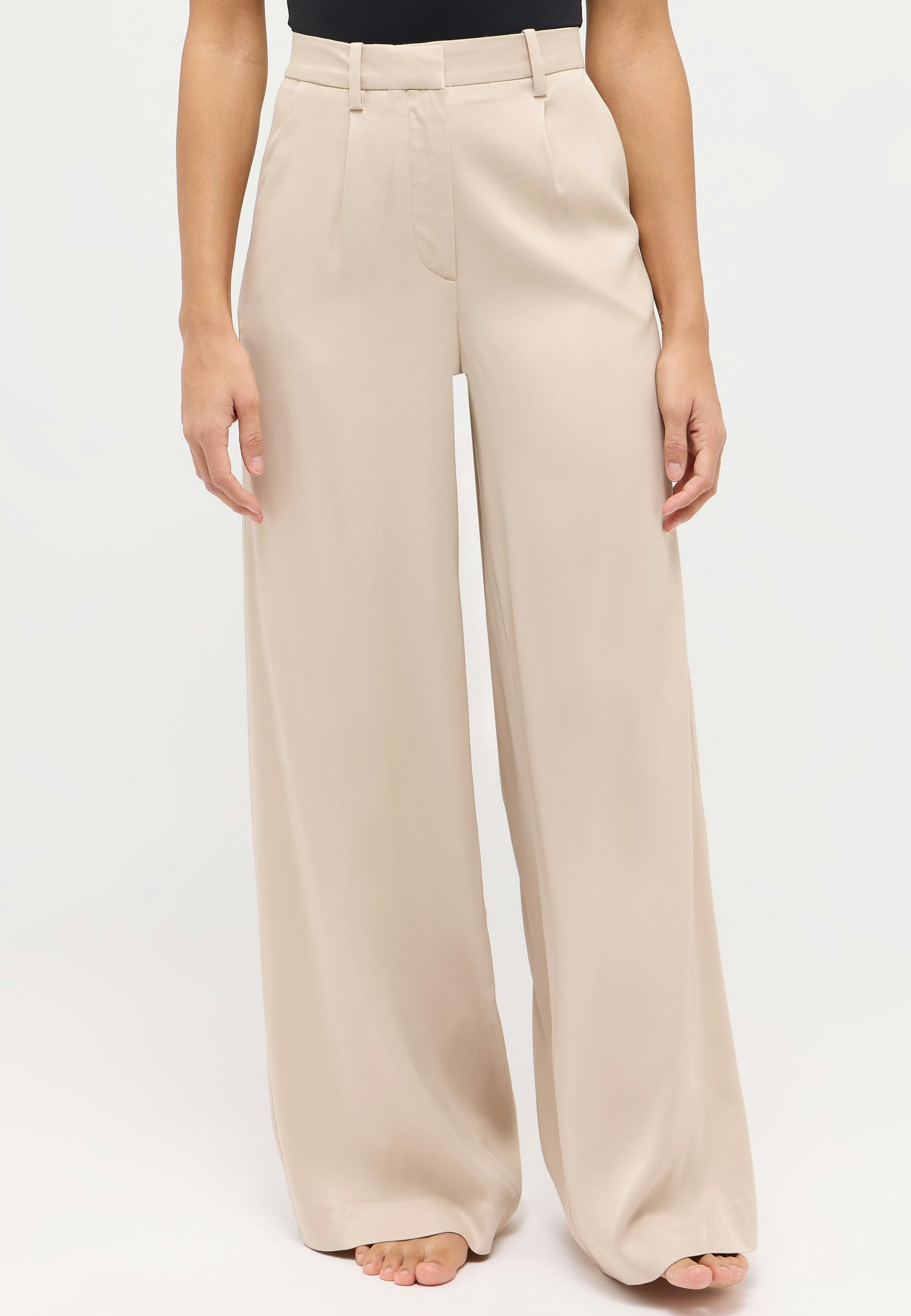 Hose Galon Palazzo mit Satin-Optik