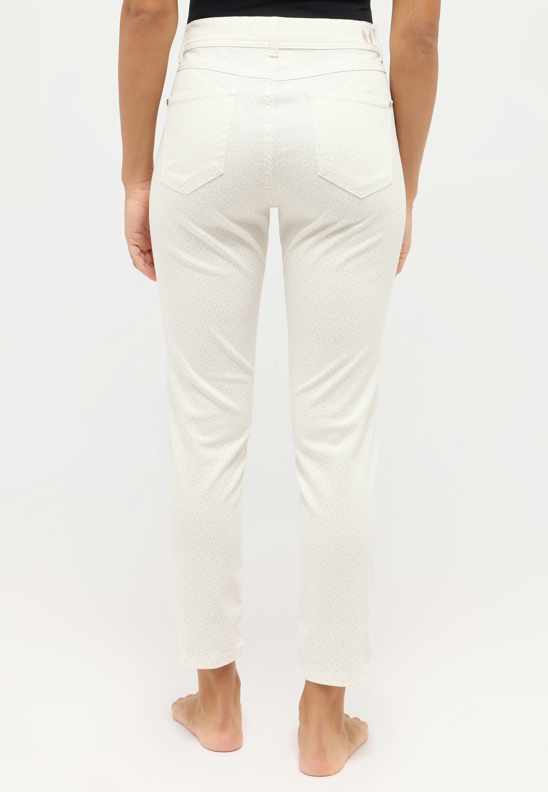 Hose Ornella mit floralem Muster