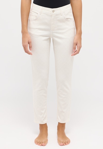 Hose Ornella mit floralem Muster