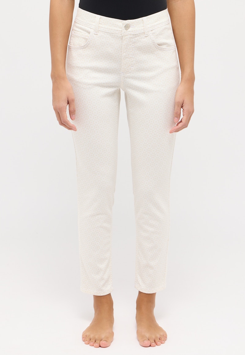 Hose Ornella mit floralem Muster