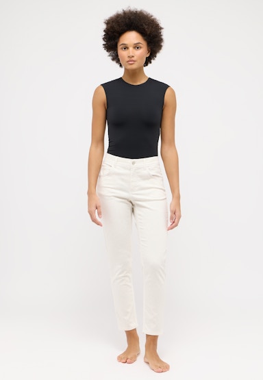 Jeans Ornella mit floralem Muster