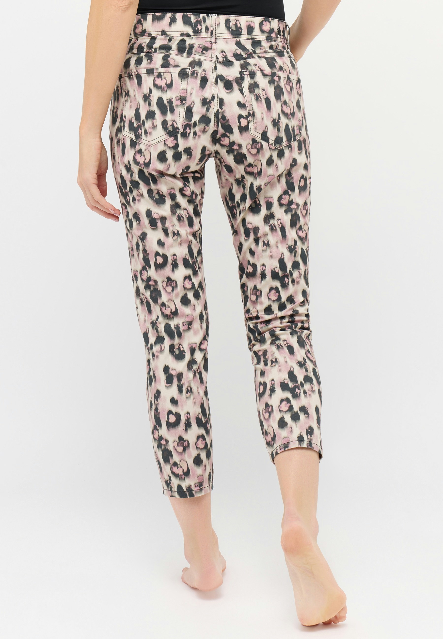 Hose Ornella mit Leo-Print