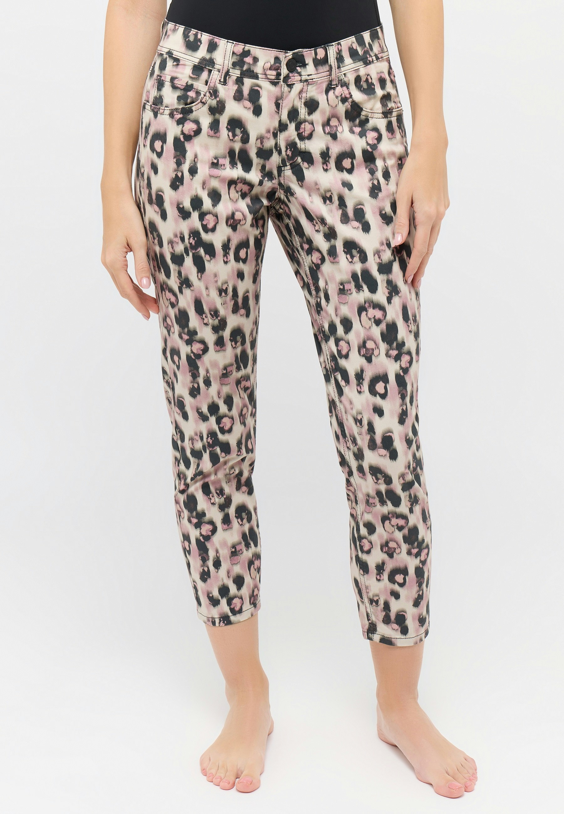 Hose Ornella mit Leo-Print