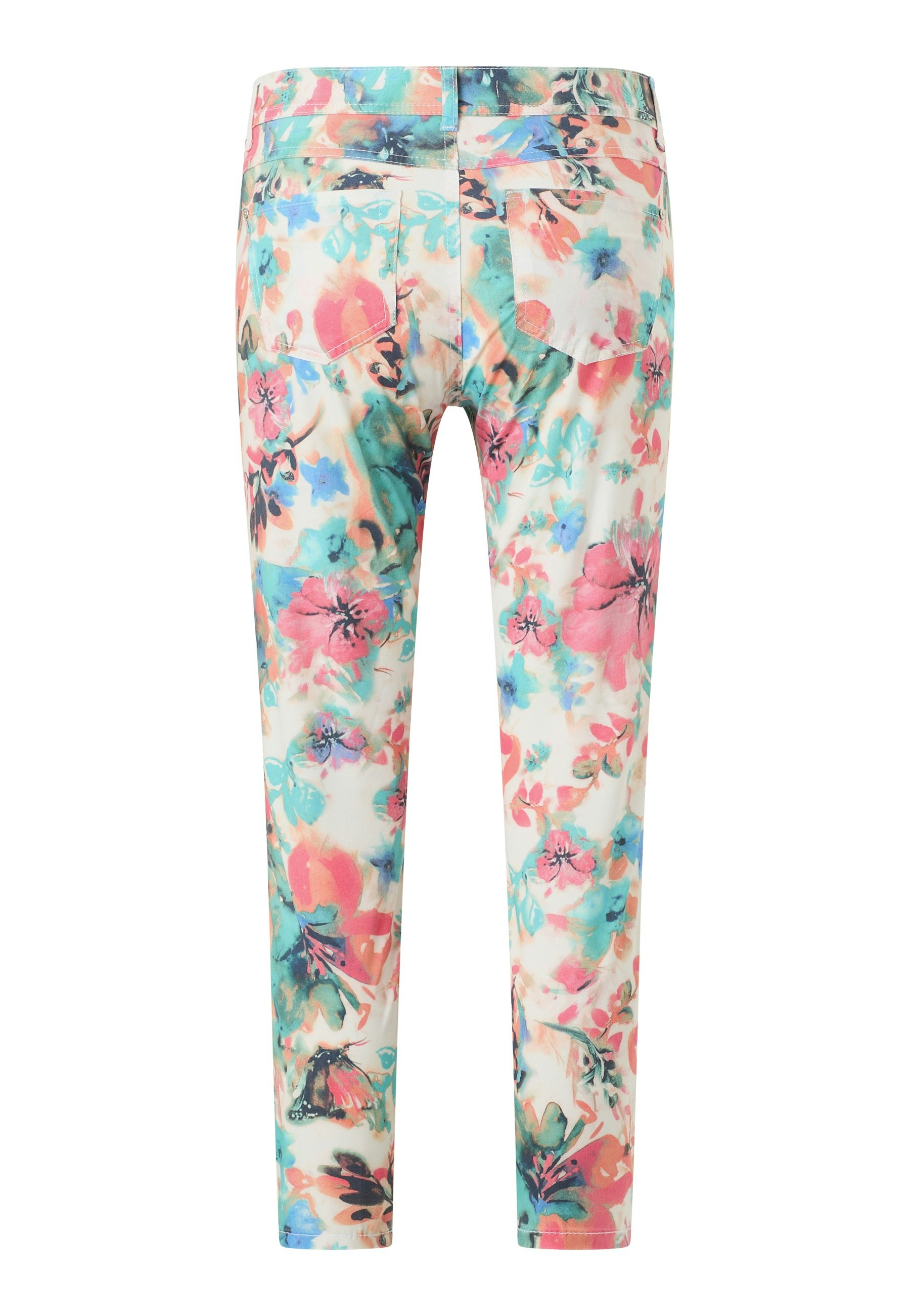 Hose Ornella mit floralem Muster