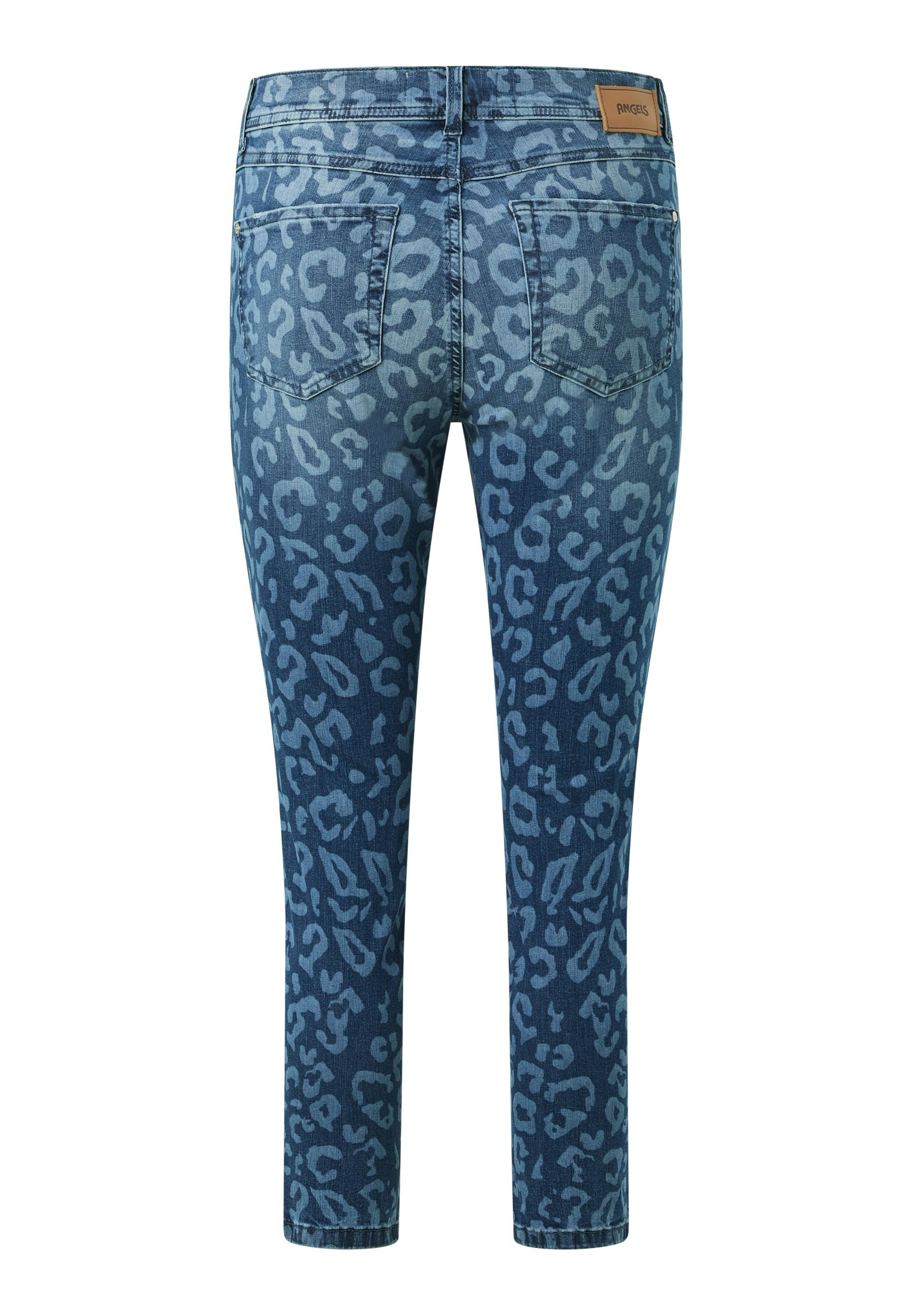 Jeans Ornella with leopard print