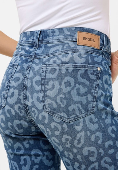 Jeans Ornella mit Leoprint