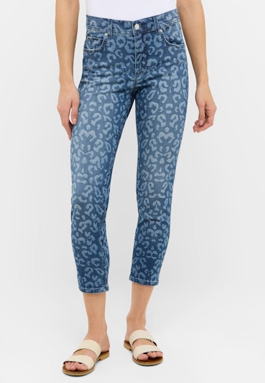 Jeans Ornella mit Leoprint