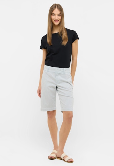 Jeans Bermuda Chic mit Streifen