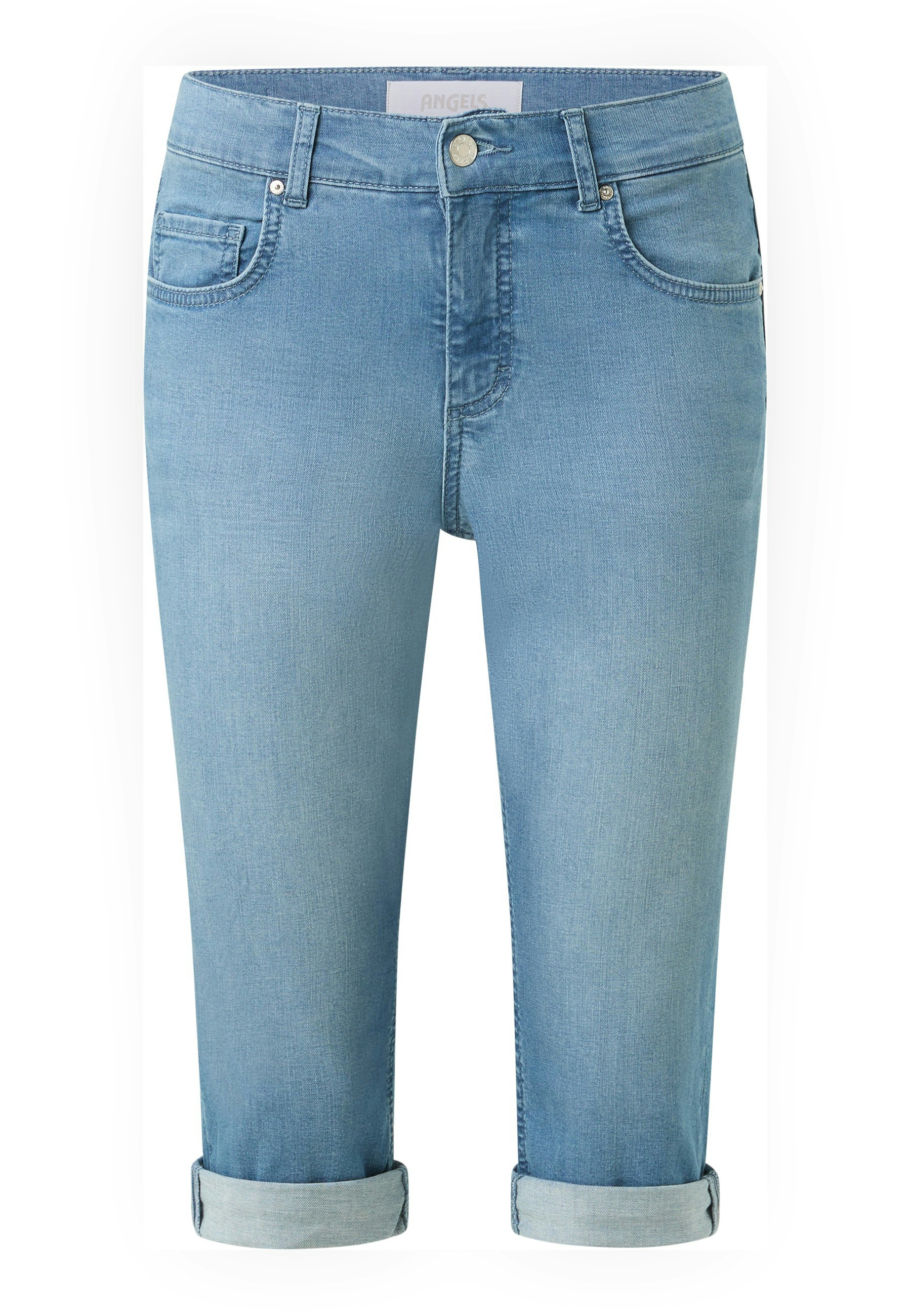 Jeans Capri TU with distressed look