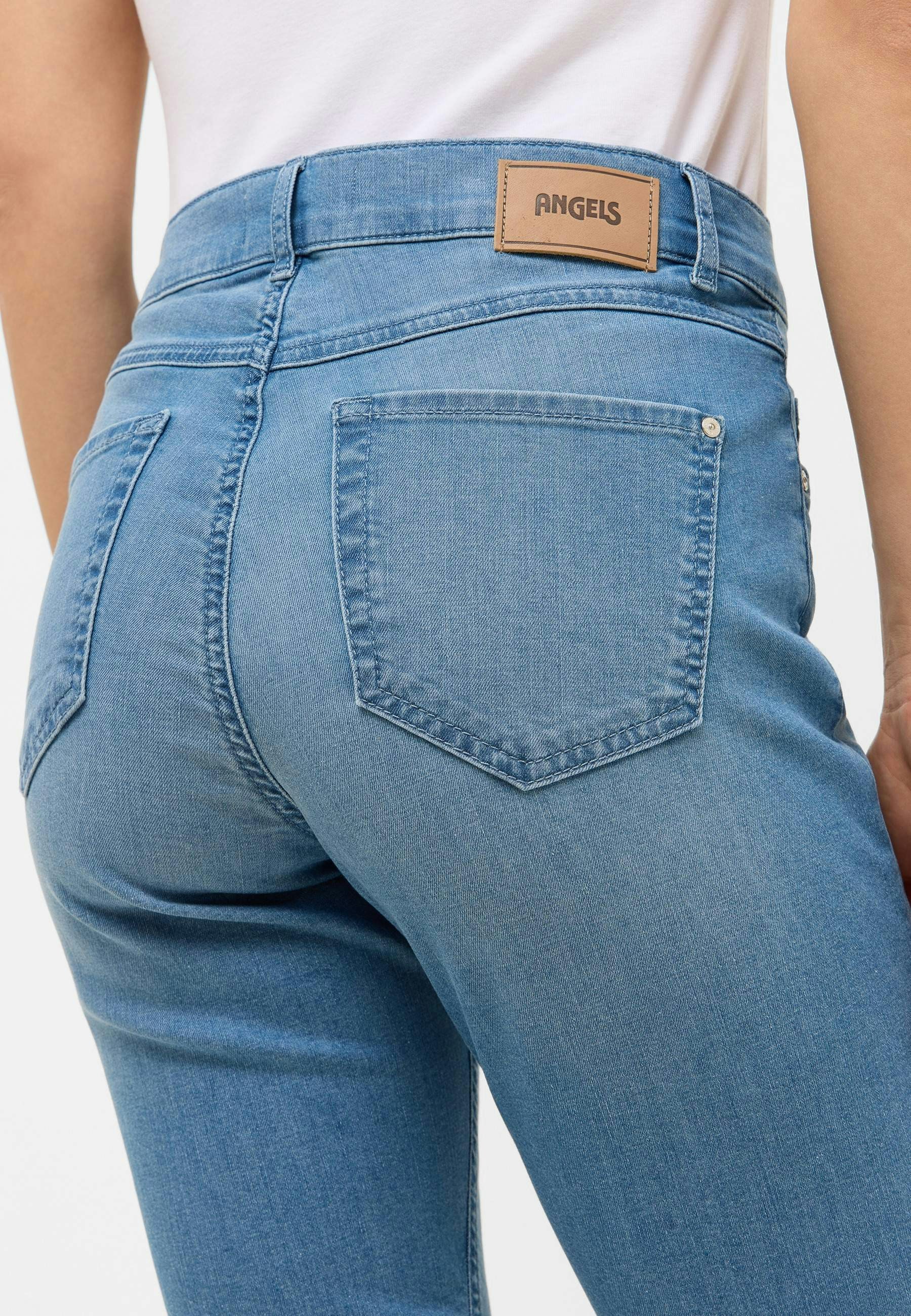 Jeans Capri TU with distressed look