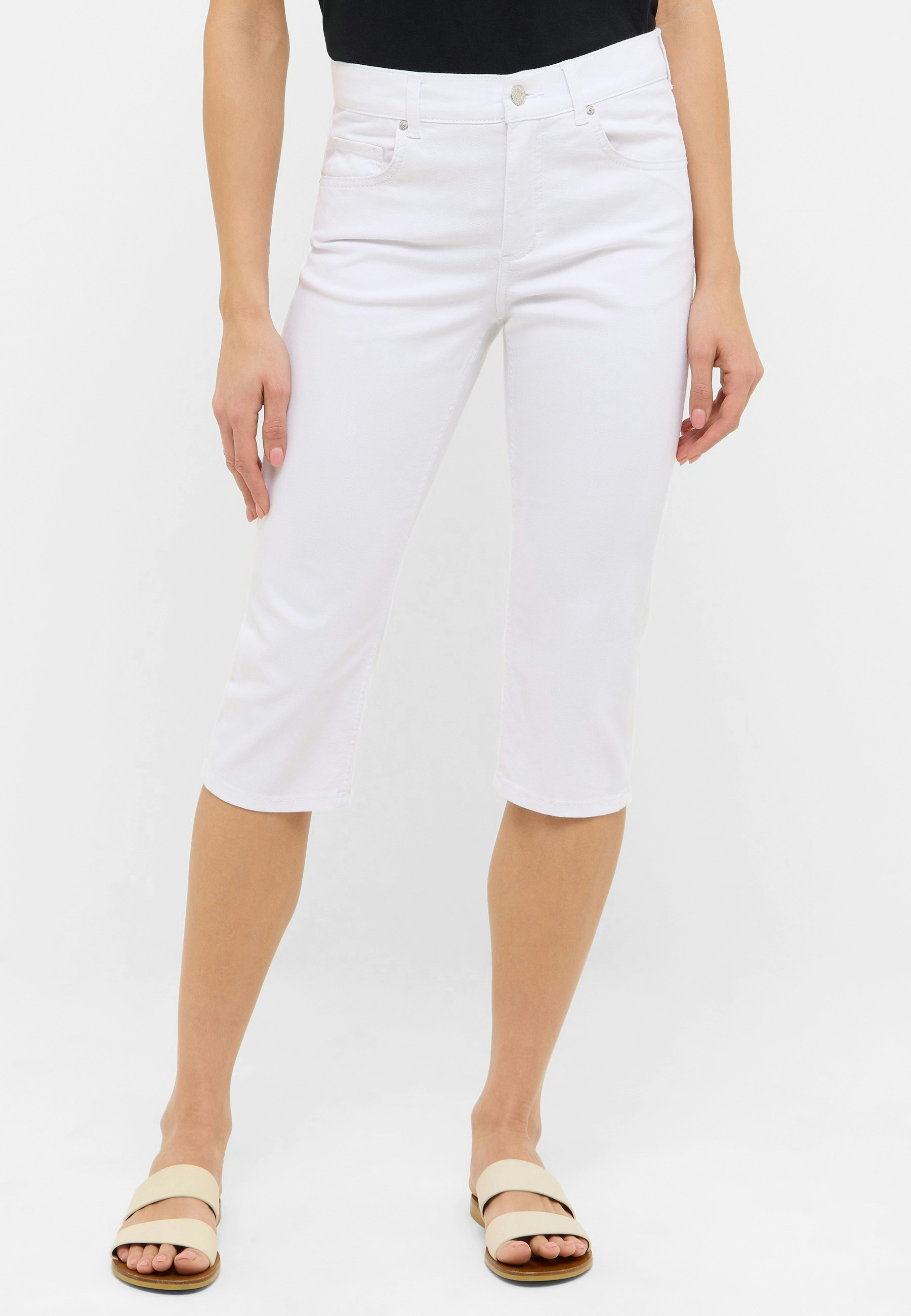 Jeans Capri TU mit Used-Look