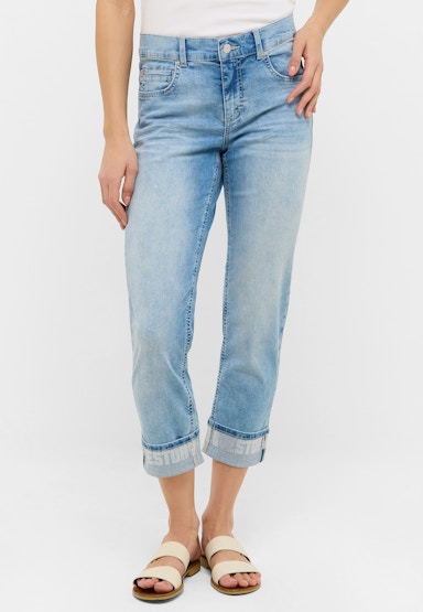 Jeans Cici Crop Word mit Schriftzug