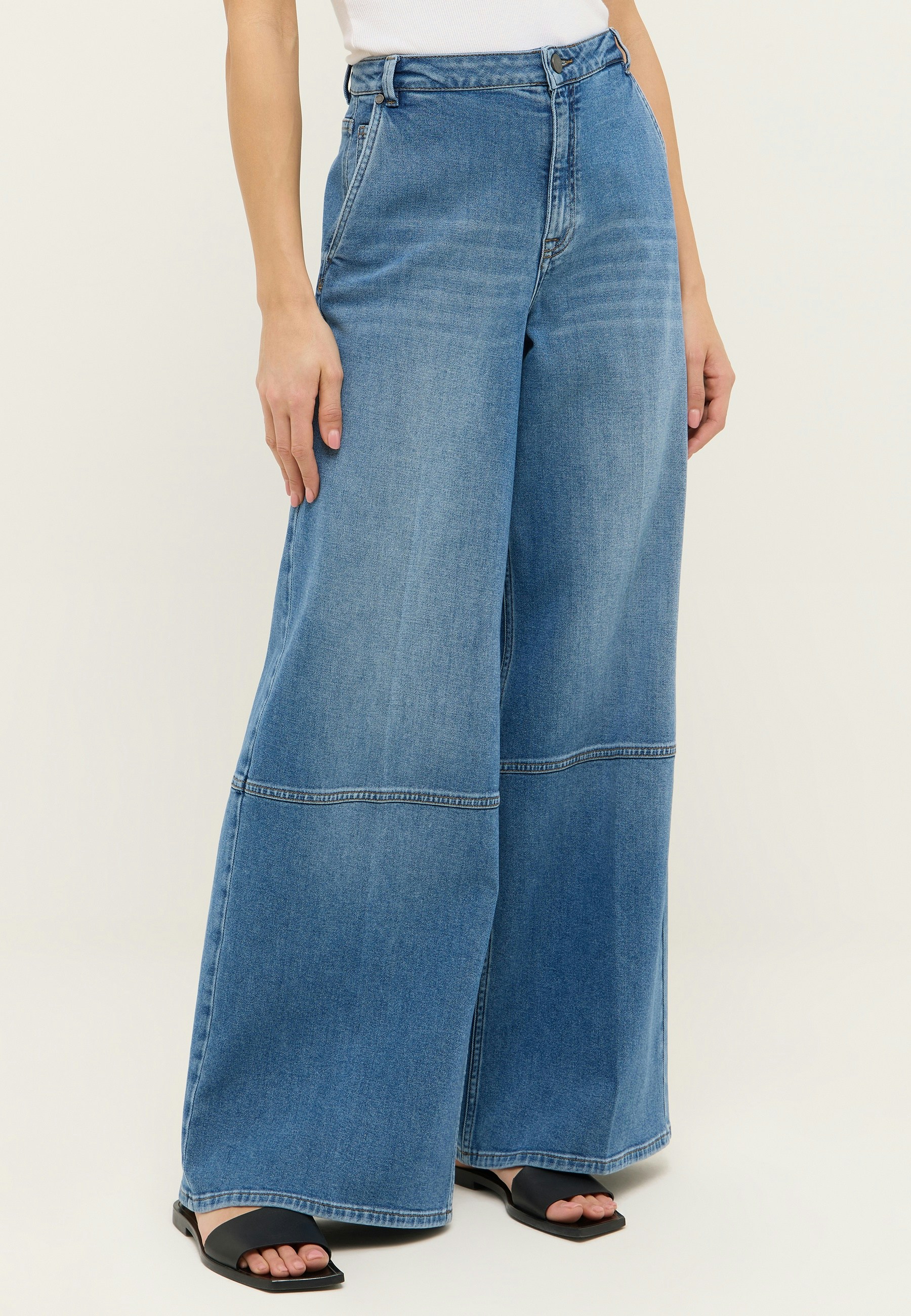 Jeans Seamed Palazzo