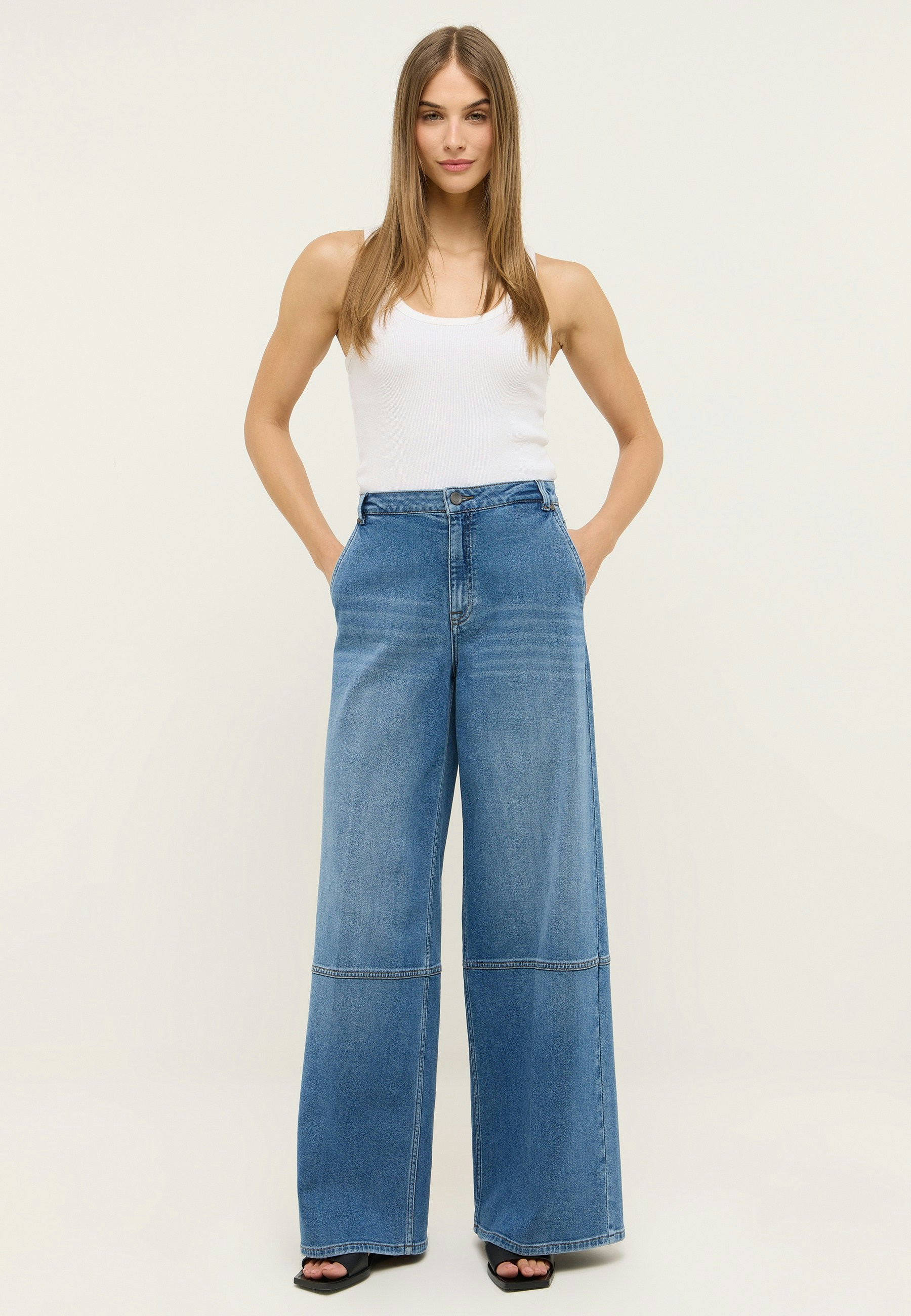 Jeans Seamed Palazzo