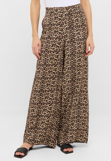 Liva Easy Pants with Leopard Print