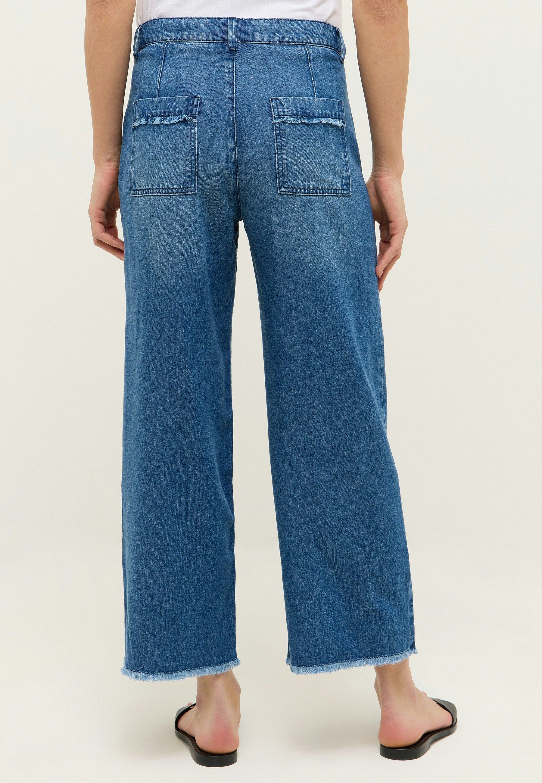 Jeans Culotte with Authentic Denim