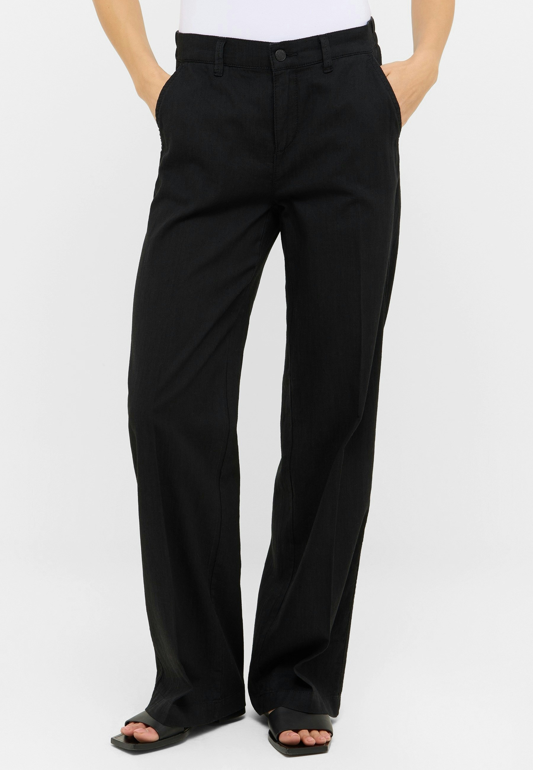 Liz Jump Pants with Linen Look