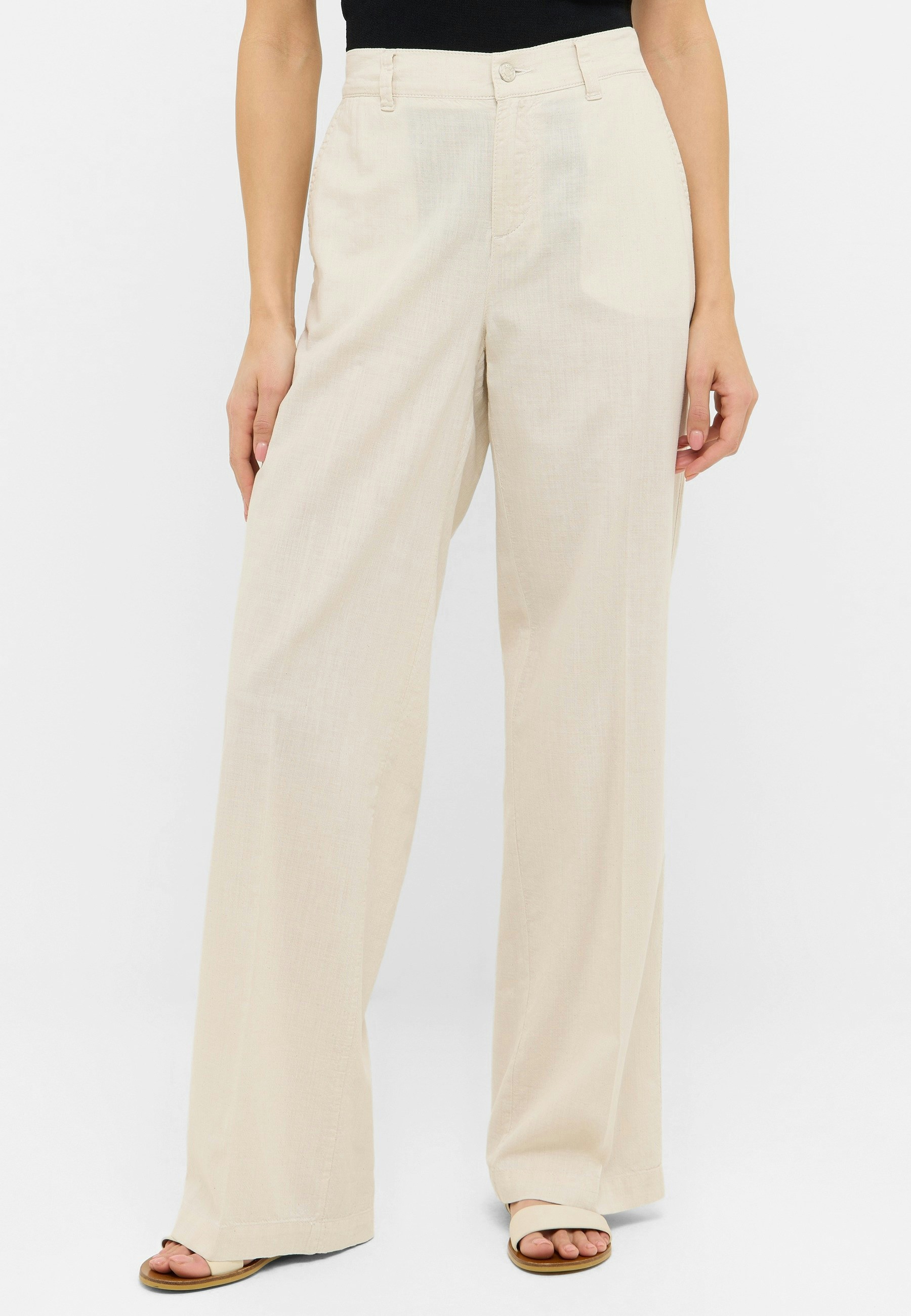 Liz Jump Pants with Linen Look