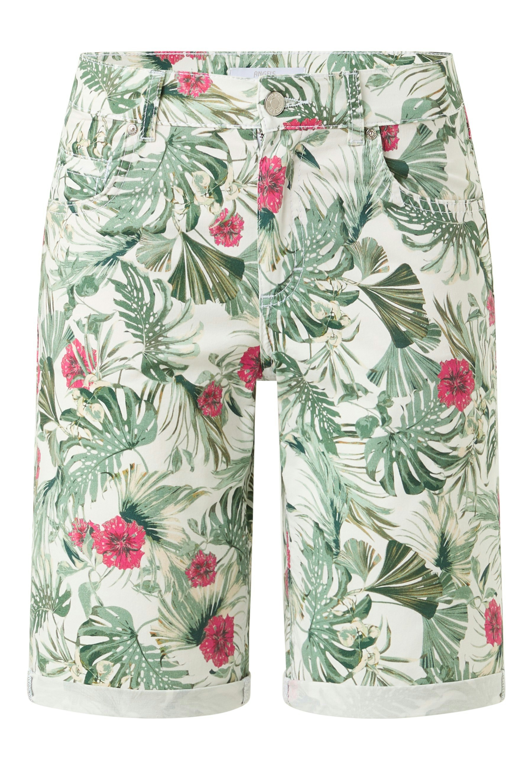 Hose Bermuda TU mit floralem Muster